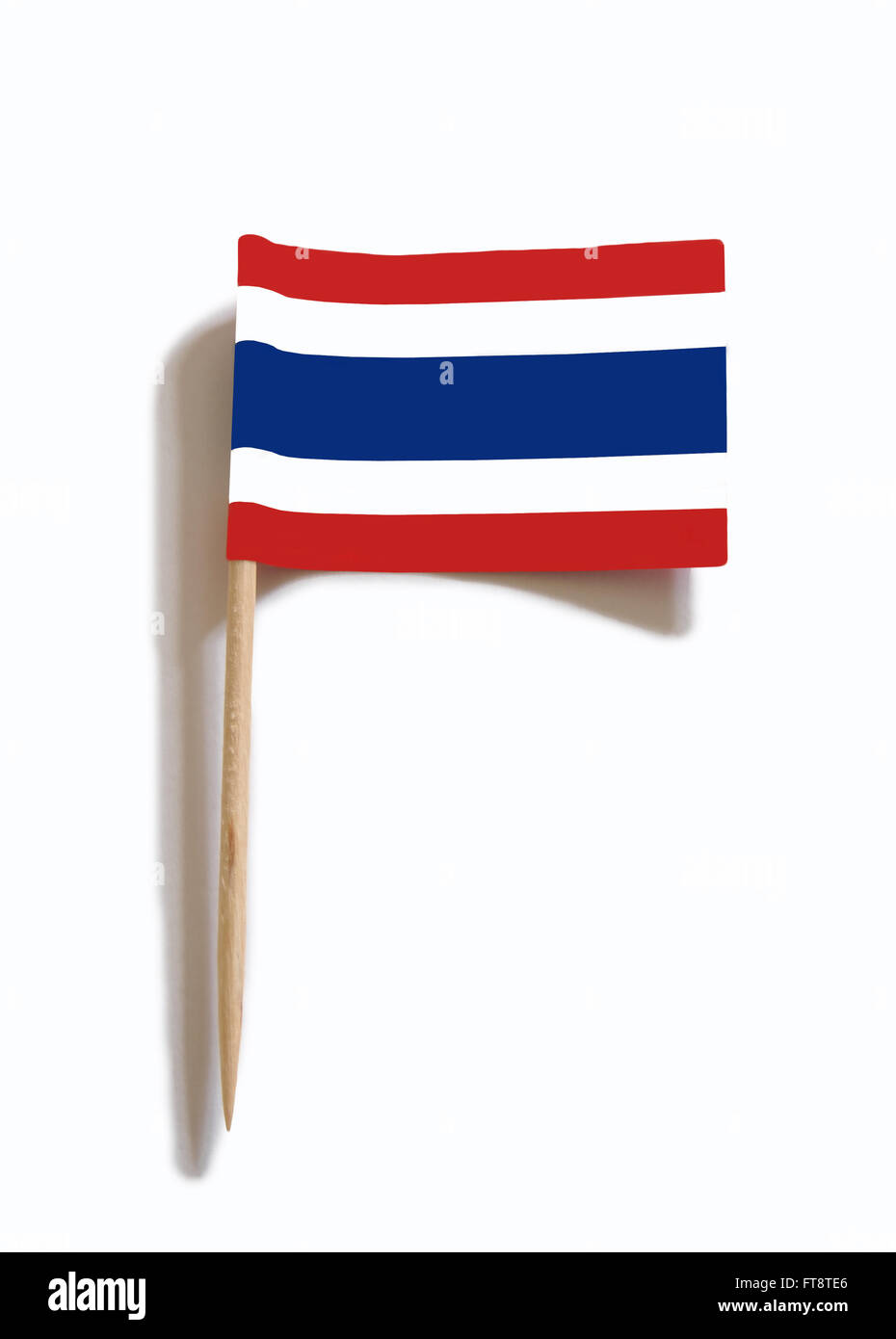Zahnstocher mit der Flagge von Thailand Stockfoto
