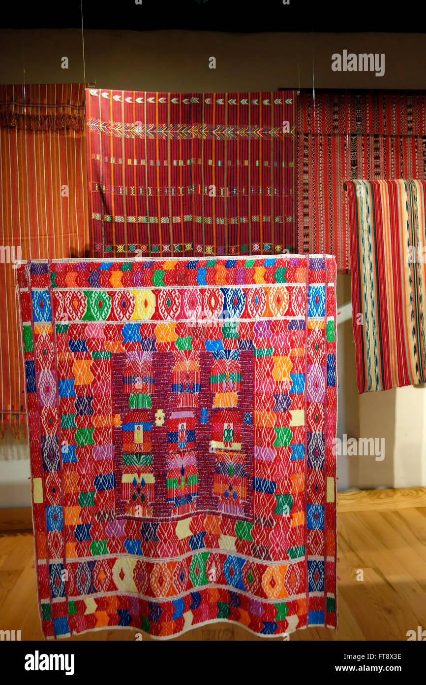 Maya-Textil, Centro de Textilien del Mundo Maya, San Cristobal de Las Casas, Chiapas, Mexiko Stockfoto