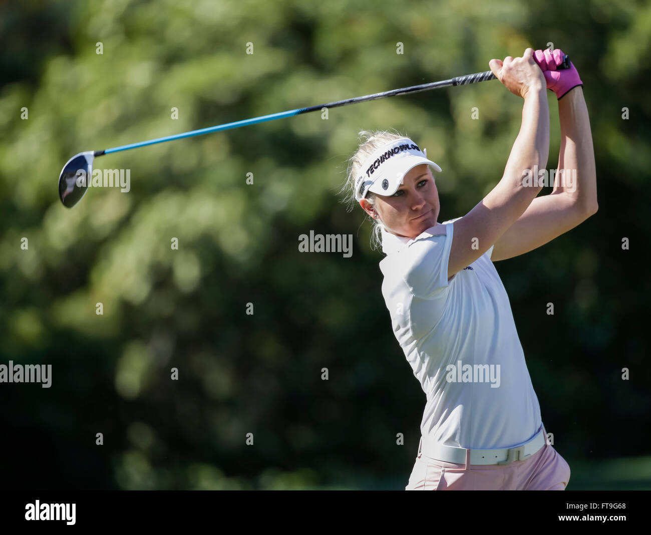 Carlsbad, Kalifornien, USA. 26. März 2016. Ryann O'Toole auf die 2. Abschlag in der dritten Runde des Kia-Klassikers im Aviara Golfclub in Carlsbad, Kalifornien. Justin Cooper/CSM/Alamy Live-Nachrichten Stockfoto