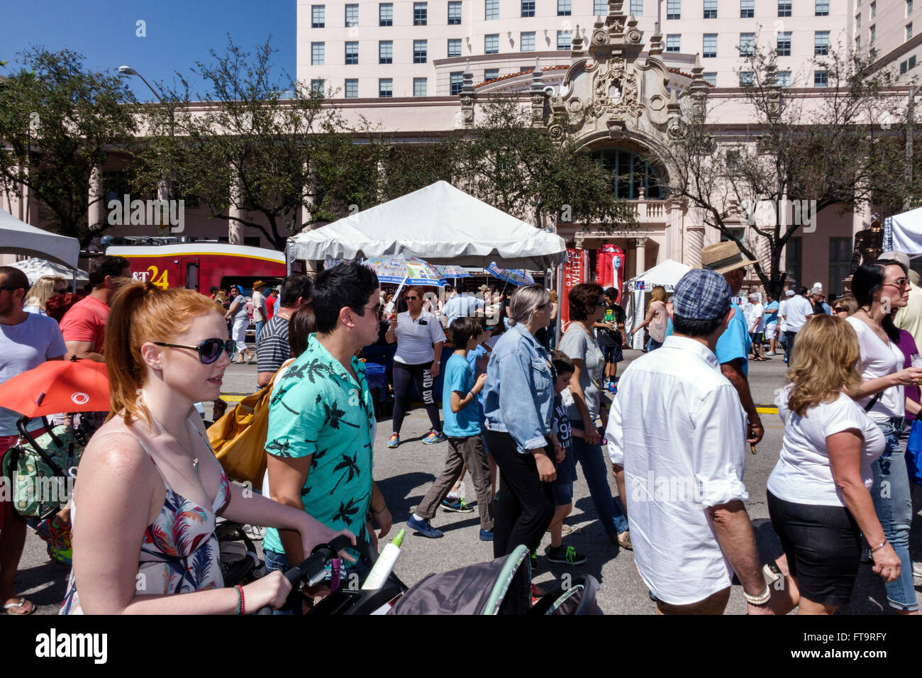 Miami Florida, Coral Gables, Carnaval Carnaval Miracle Mile, Straßenfest, jährliche Feier, Hispanic Latino ethnische Einwanderer minorit Stockfoto