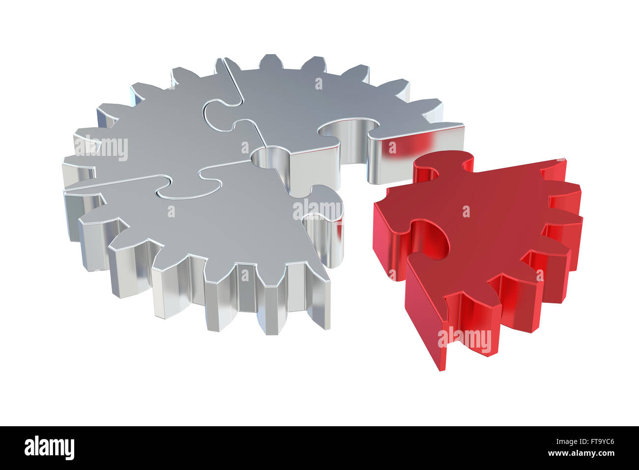 Unternehmen und ihren Erfolg Konzept, 3D rendering Stockfoto