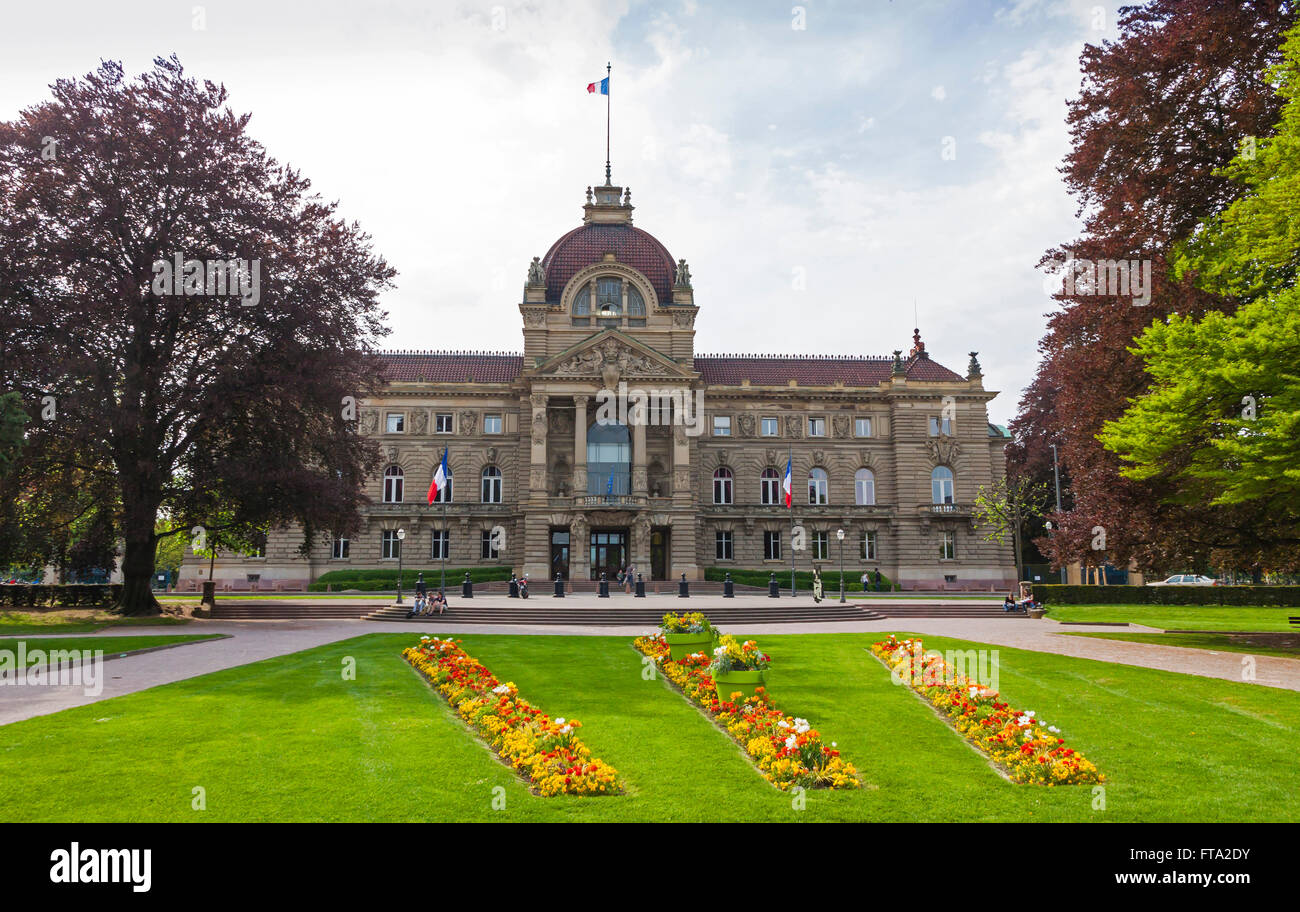 Gebäude des Palastes des Rheins (Palais du Rhin) in Straßburg, Frankreich Stockfoto