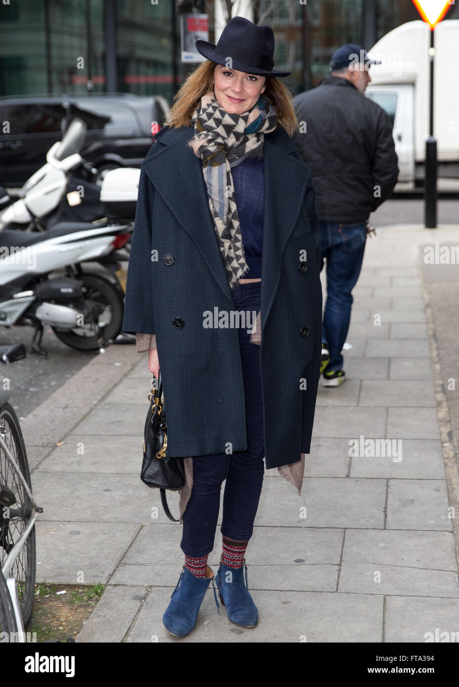 Rachael Stirling ankommen in den Studios von Radio 2 Featuring: Rachael Stirling wo: London, Vereinigtes Königreich bei: 25. Februar 2016 Stockfoto