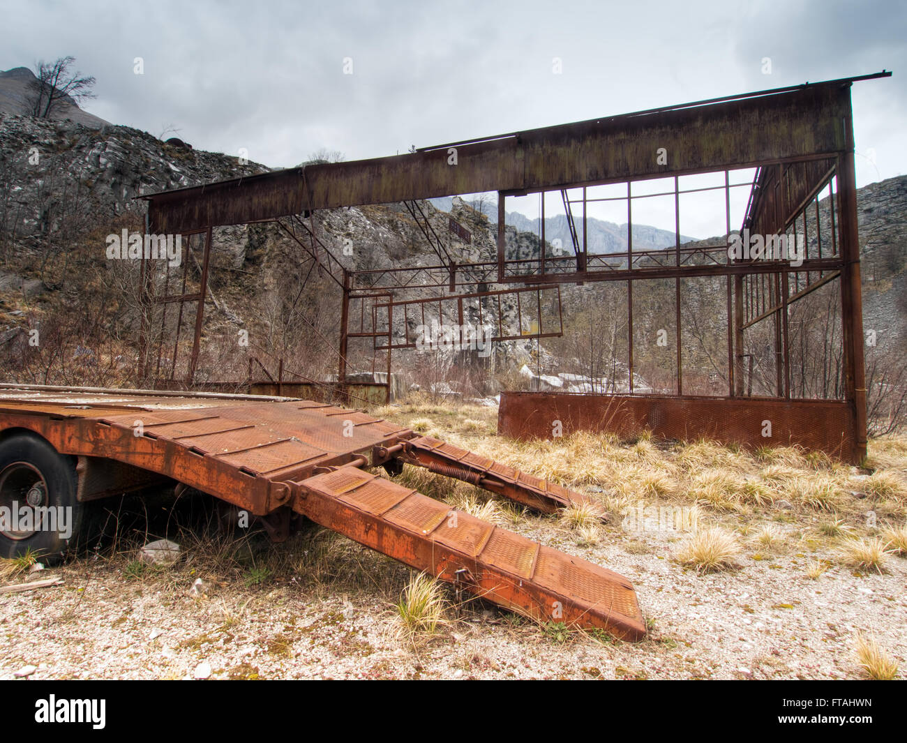 Verlassene Orte. Alten Industriestandort. Stockfoto