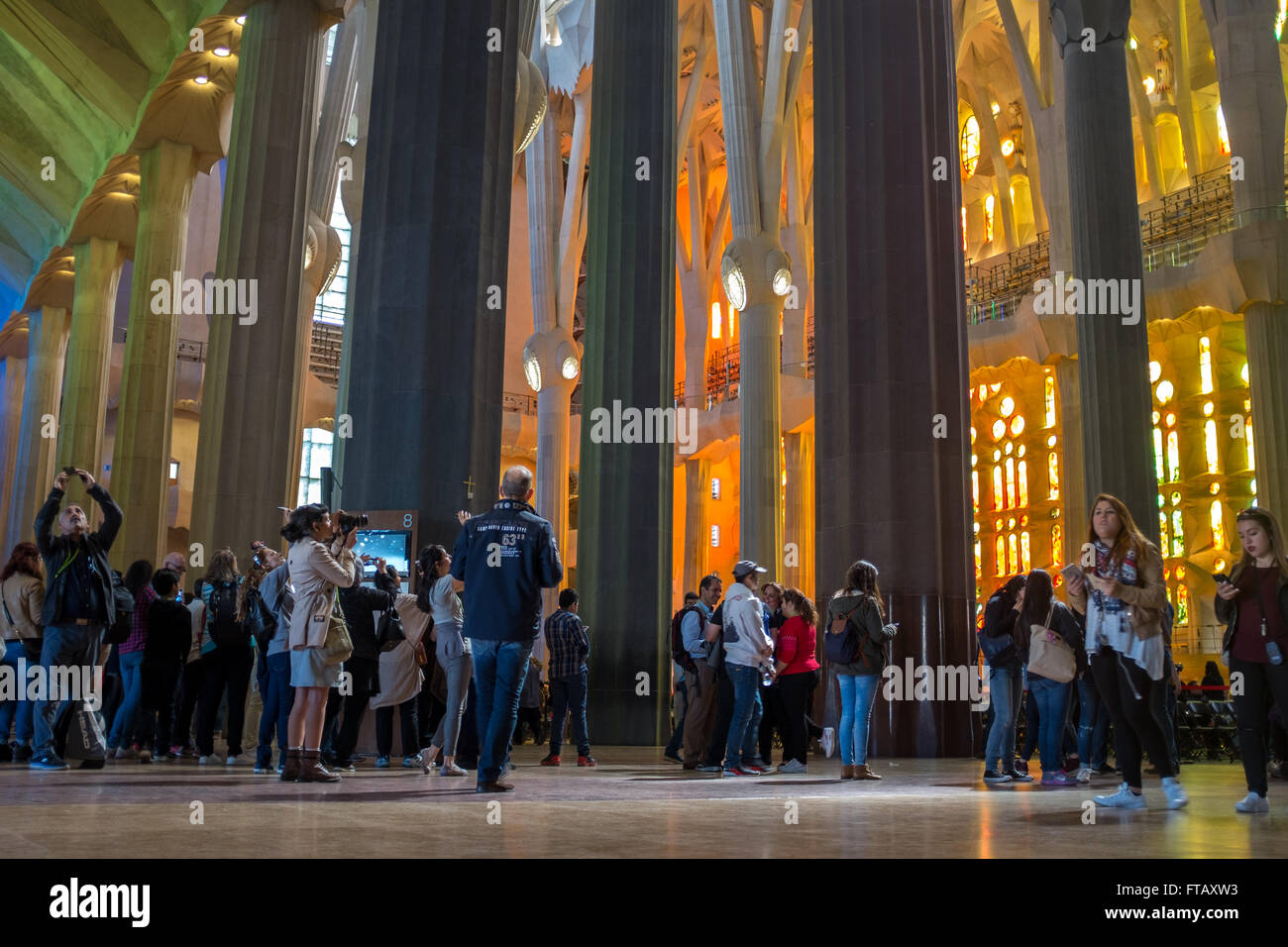 Kathedrale Sagrada Familia, Barcelona, Spanien Stockfoto