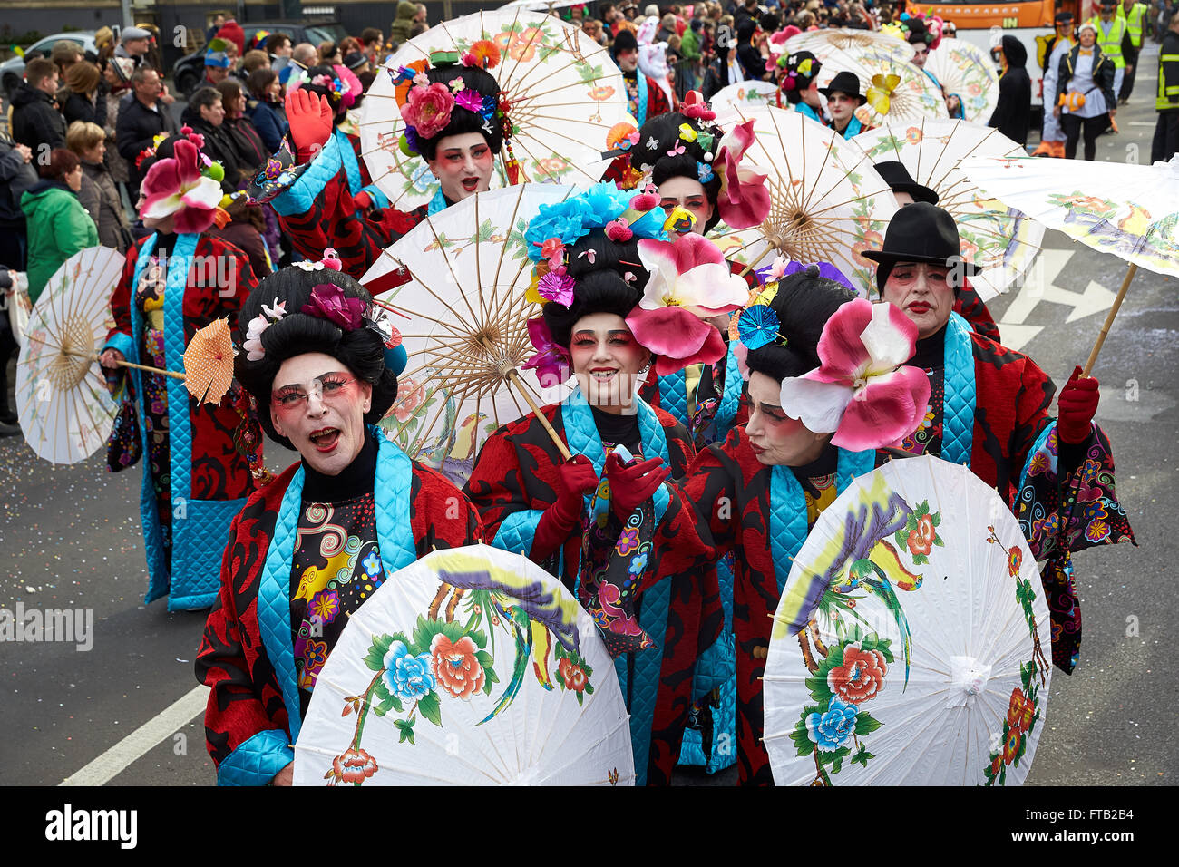 Rosenmontag Umzug, Karneval, Koblenz, Rheinland-Pfalz, Deutschland Stockfoto