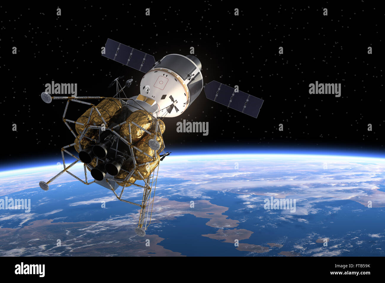 Raumstation im Orbit Earth Stockfotografie Alamy