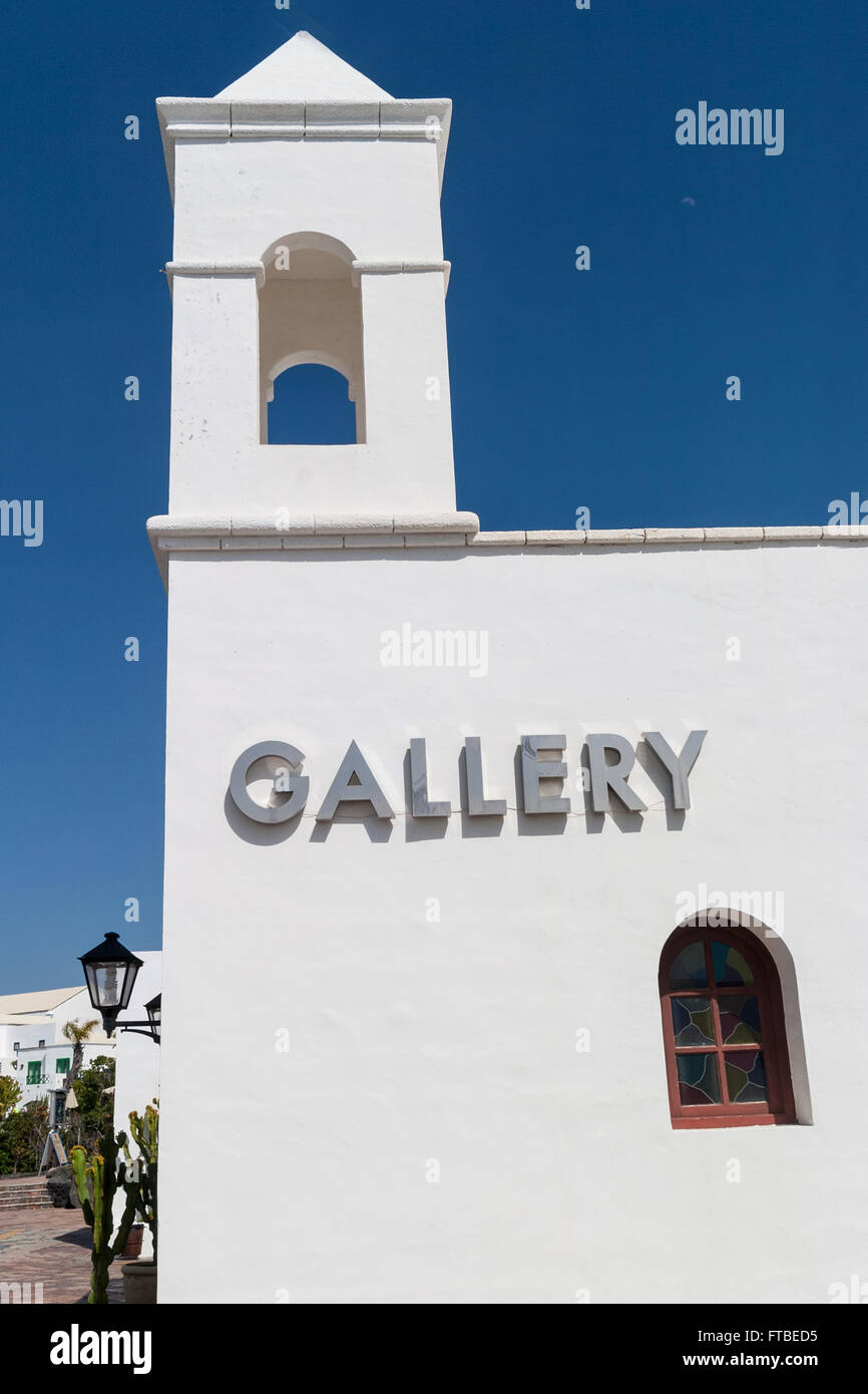 Kunstgalerie, Marina Rubicon, Playa Blanca, Lanzarote, Kanarische Inseln Stockfoto