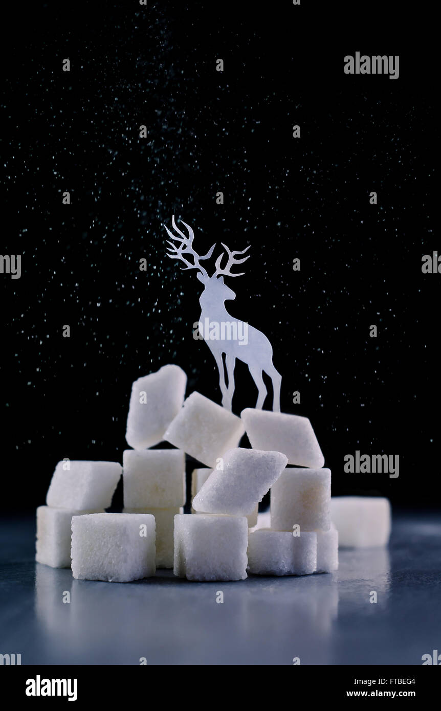 Nordpol-Zucker Stockfoto