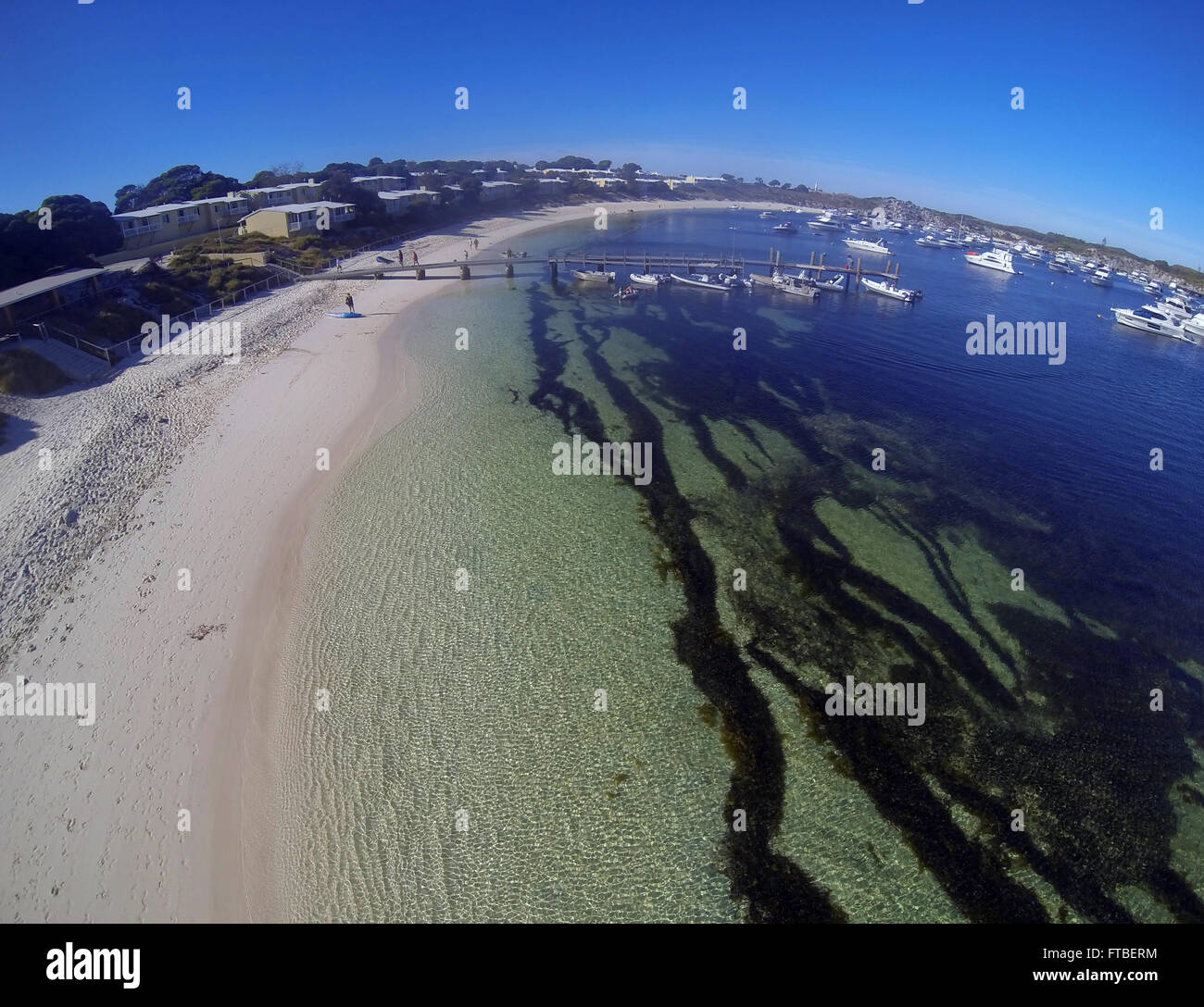 Geordie Bay, Rottnest Island, Western Australia. Keine PR Stockfoto