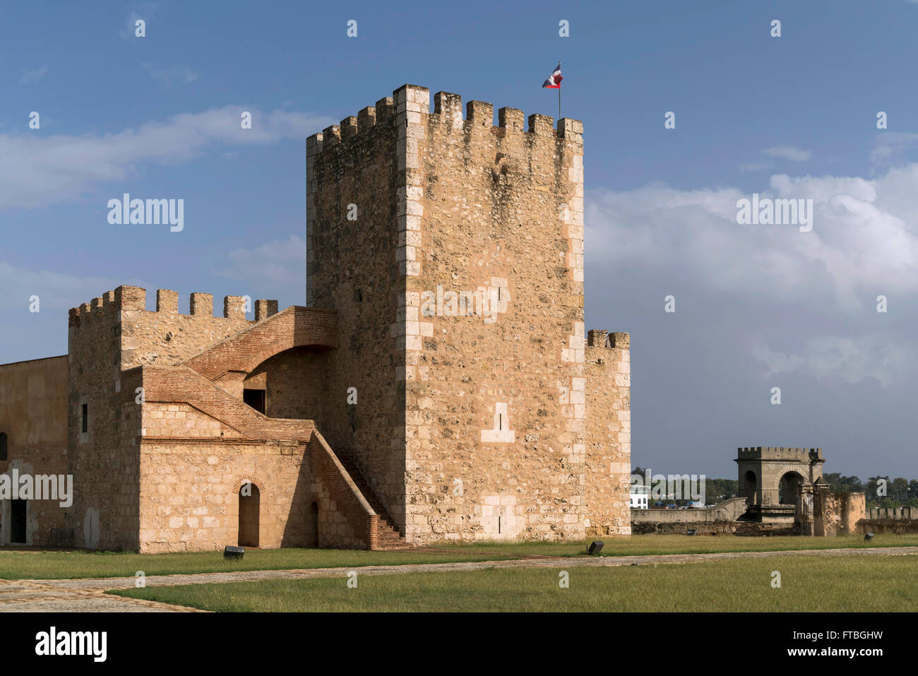 Fortaleza Ozama, Ozama Festung, Santo Domingo, Dominikanische Republik Stockfoto