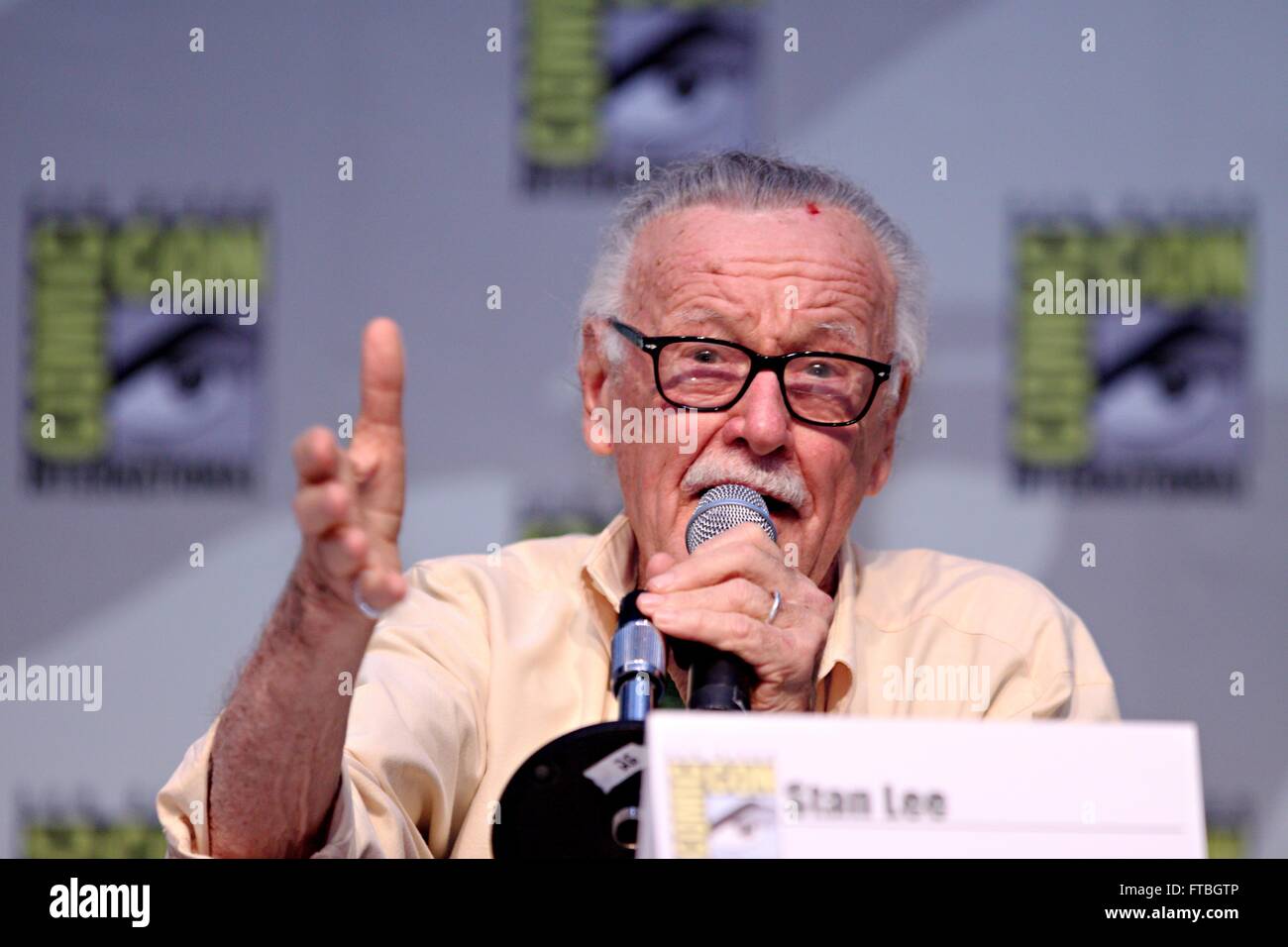 Comic-Buch Autor und ehemaliger Leiter des Marvel Comics Stan Lee während der 2010 San Diego Comic Con 23. Juli 2010 in San Diego, Kalifornien. Stockfoto
