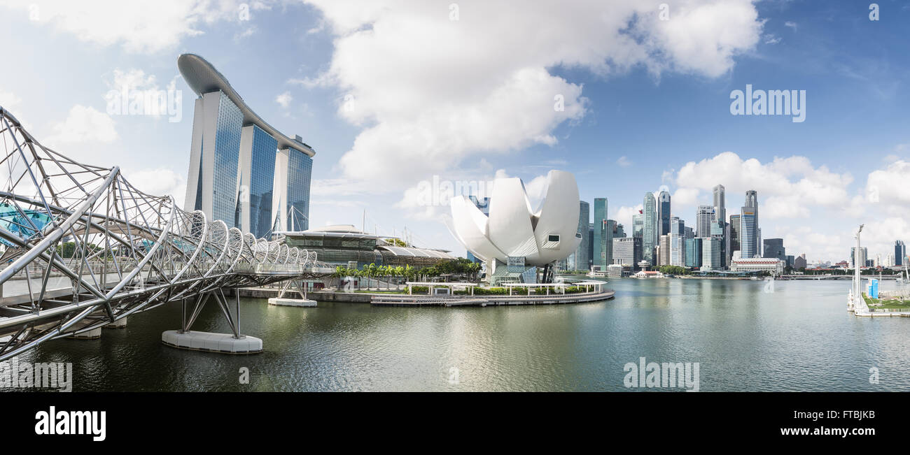 Panorama von Singapur Stockfoto