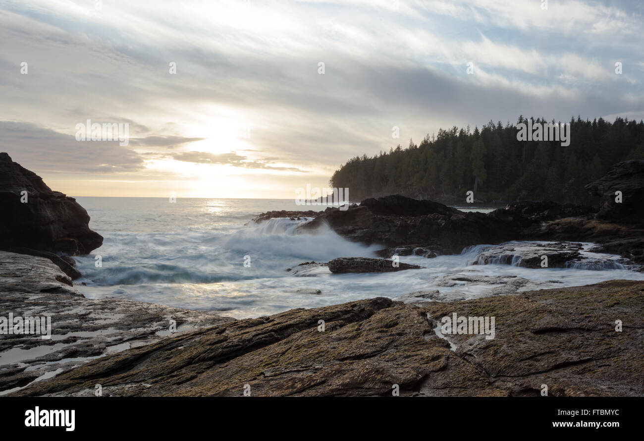 Juan de Fuca Strait, Vancouver Island, Britisch-Kolumbien Stockfoto