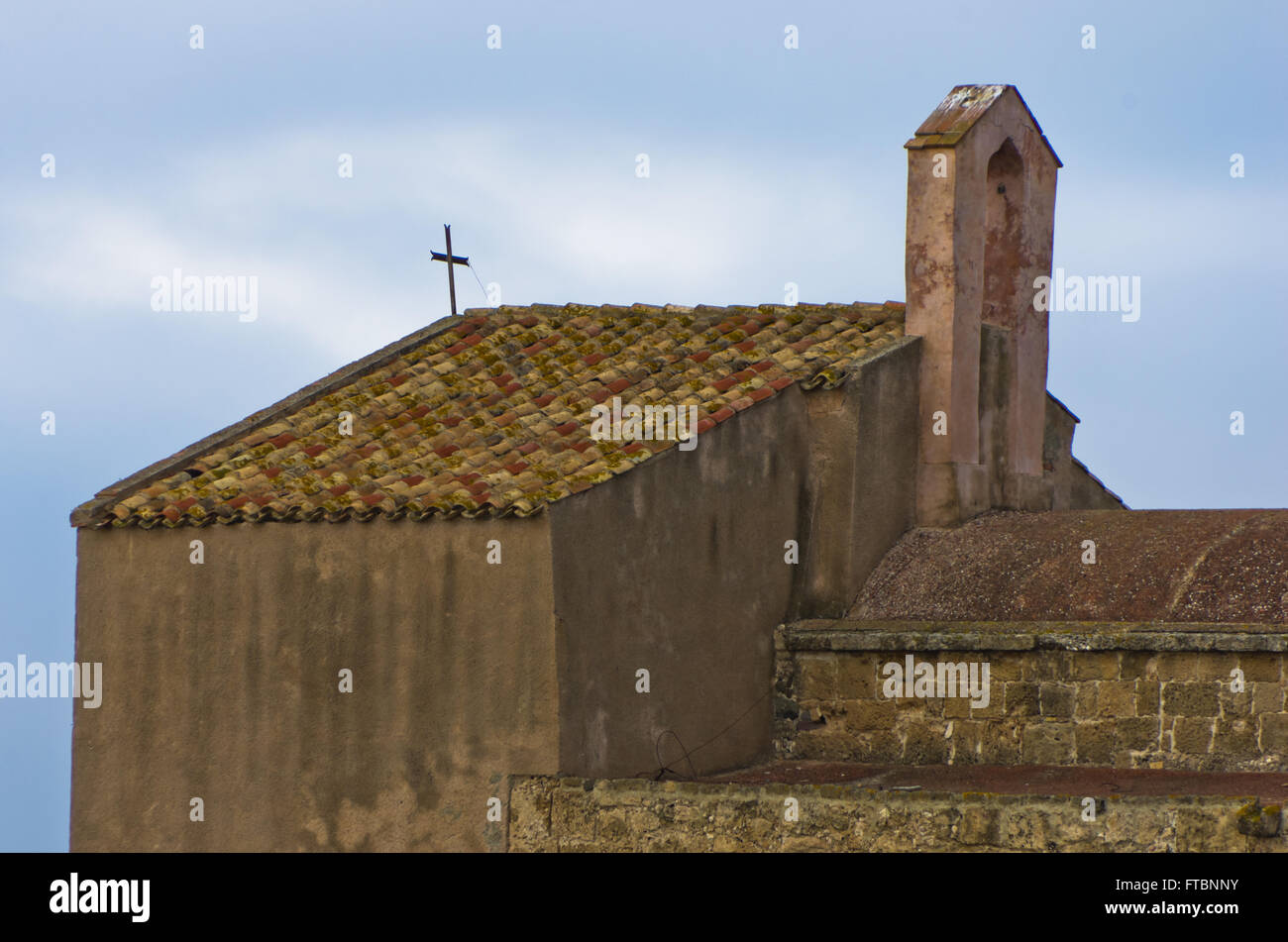 Architektur des Heiligen Efisio Kirche, Sardinien, Italien Stockfoto