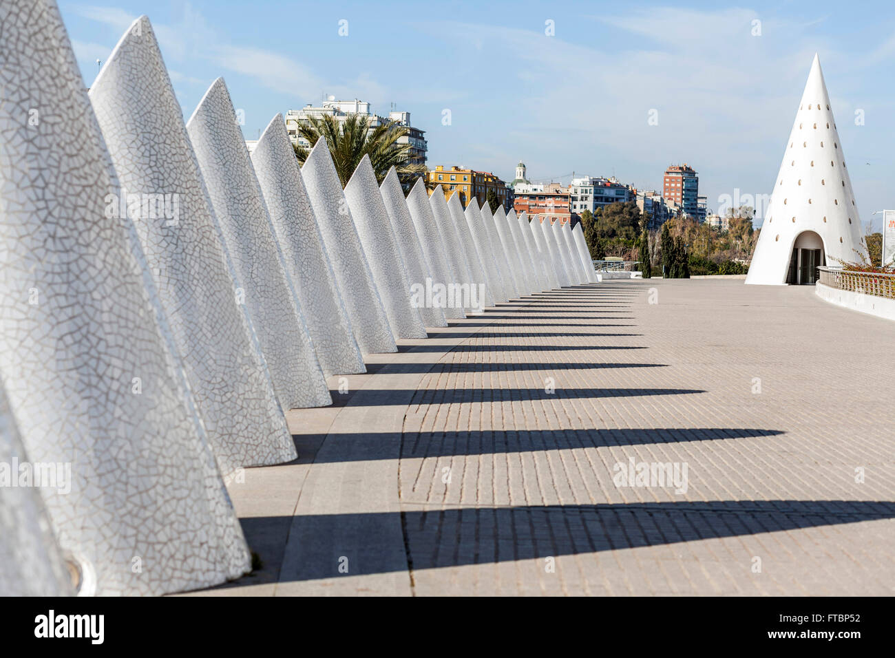 Ciutat Effizienzgewinne Kunst, Valencia, Spanien. Stockfoto