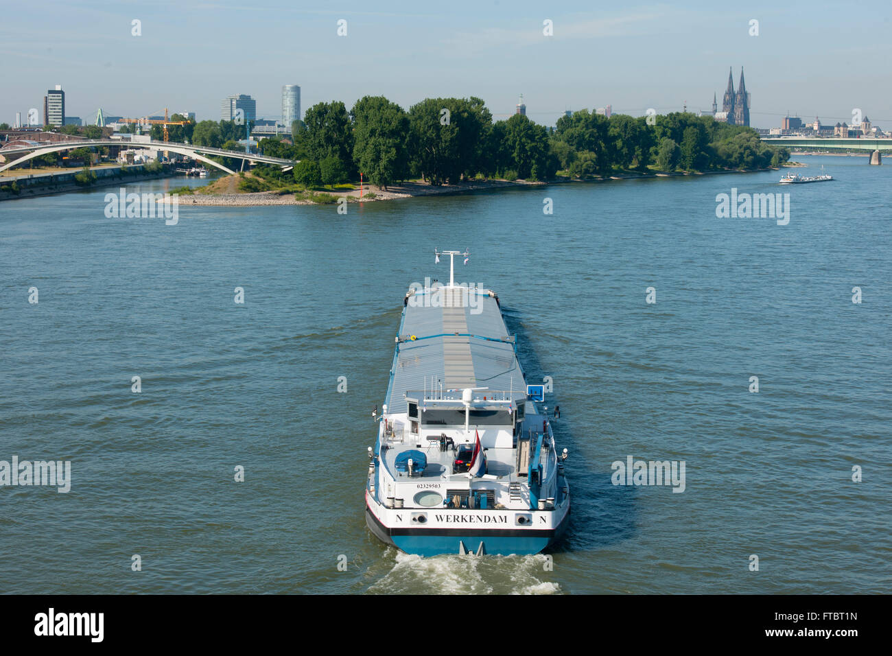 Deutschland, Köln, Mühlheim, Angabe Zum Mühlheimer Hafen Stockfoto