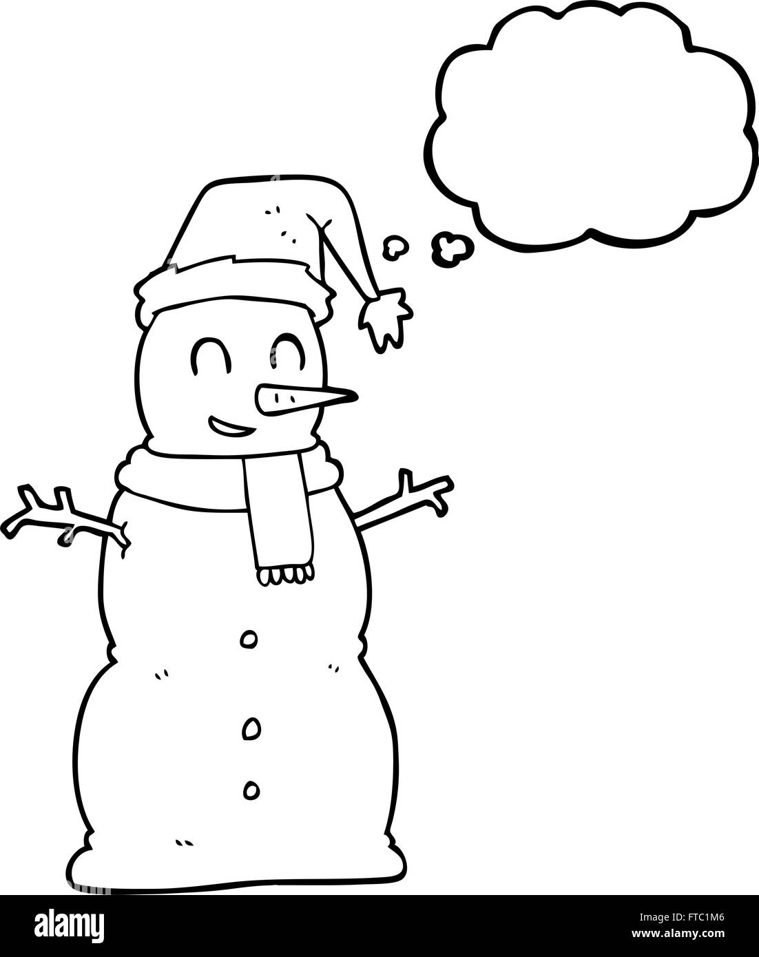 Lustige schneemann clipart SchwarzweißStockfotos und bilder Alamy