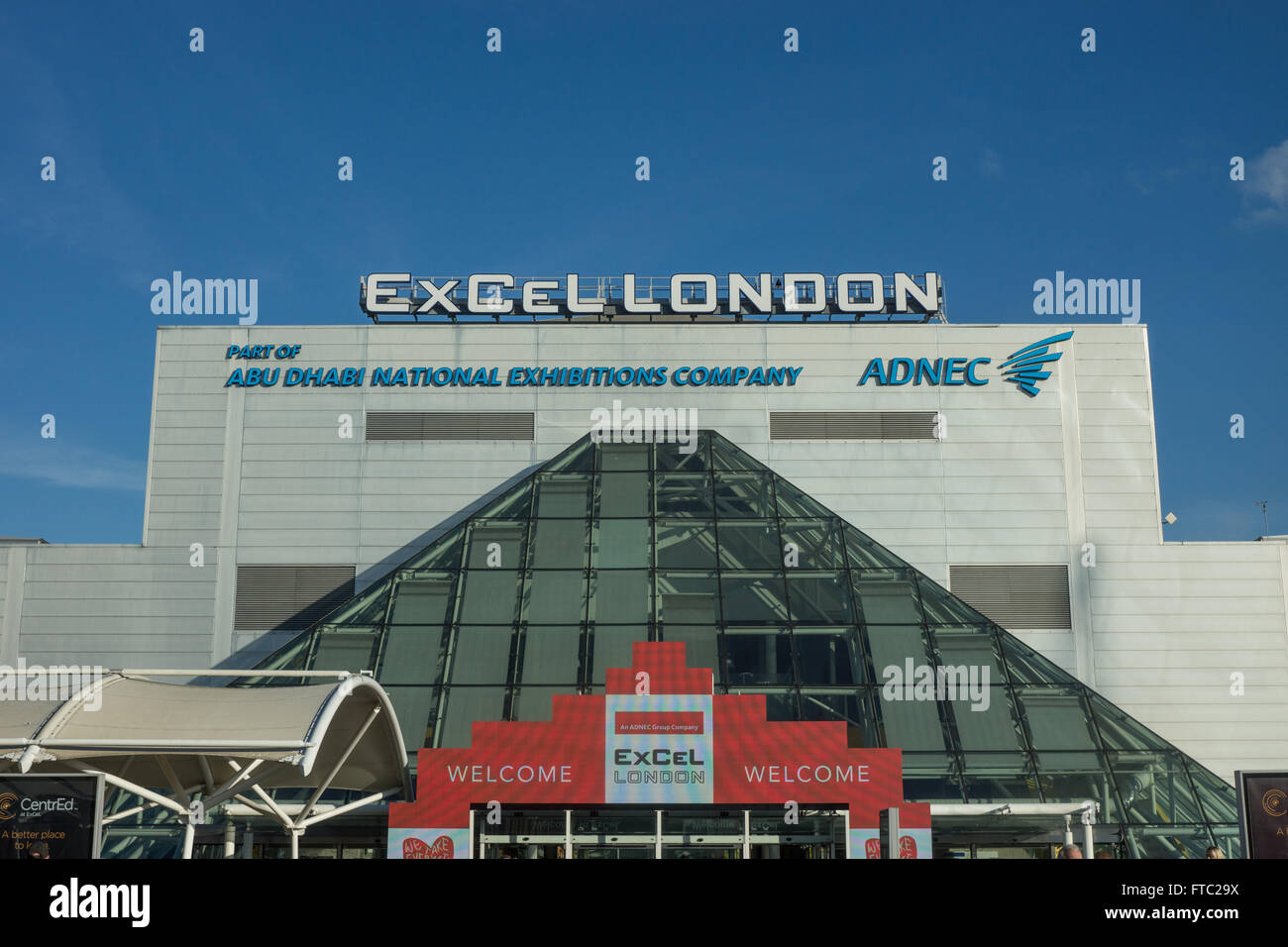 ExCel Exhibition Centre Docklands in London Stockfoto