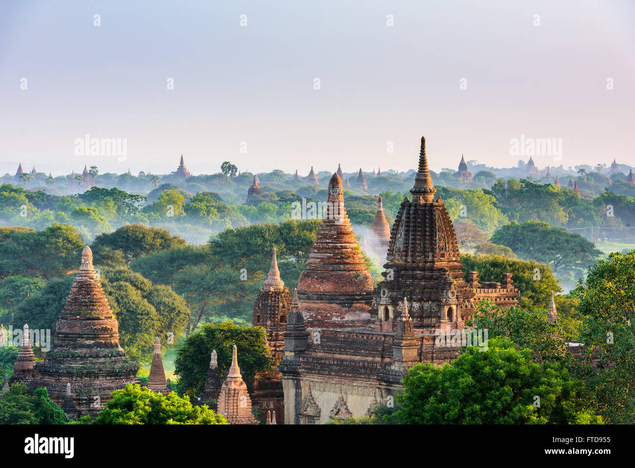 Bagan, Myanmar archäologische Zone. Stockfoto