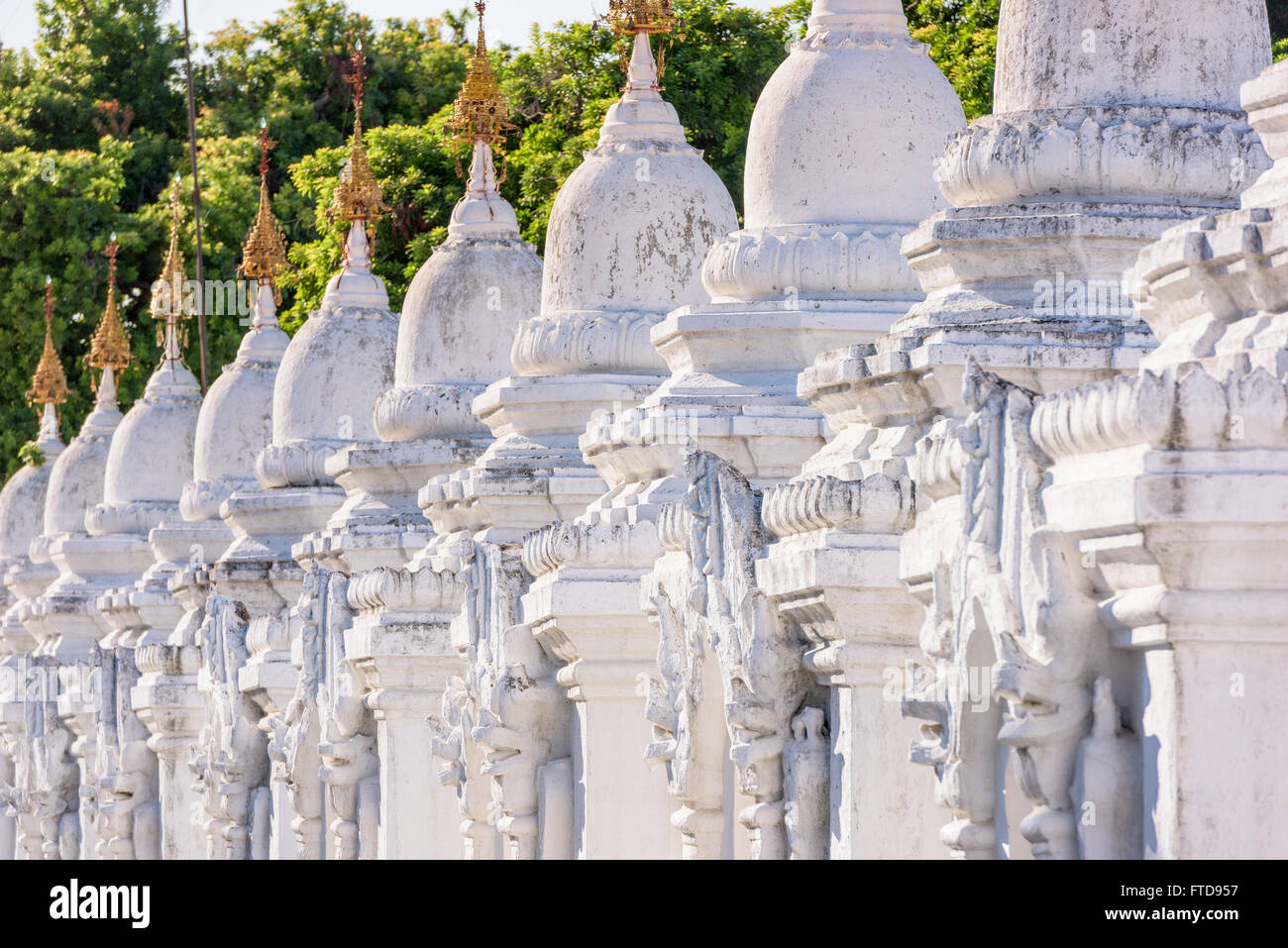 Sandamuni Pagode Stupas in Mandalay, Myanmar. Stockfoto