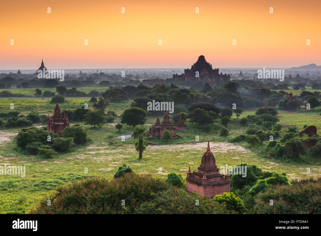 Bagan, Myanmar archäologische Zone. Stockfoto