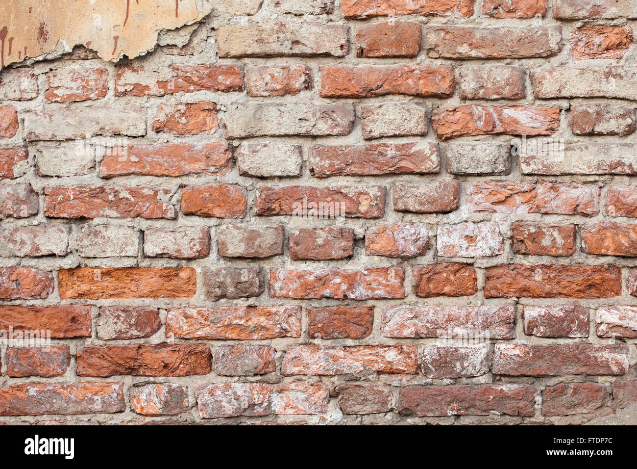 Grunge Texturen der alten Ziegel Wand Stockfoto