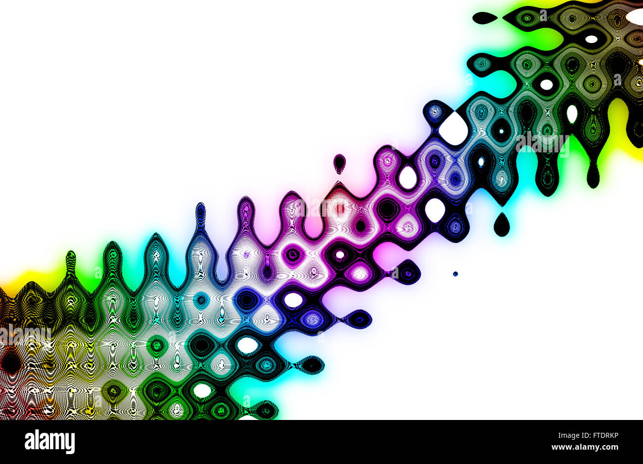 abstrakte multicolor digitalen Welle mit Motion blur Hintergrund Stockfoto