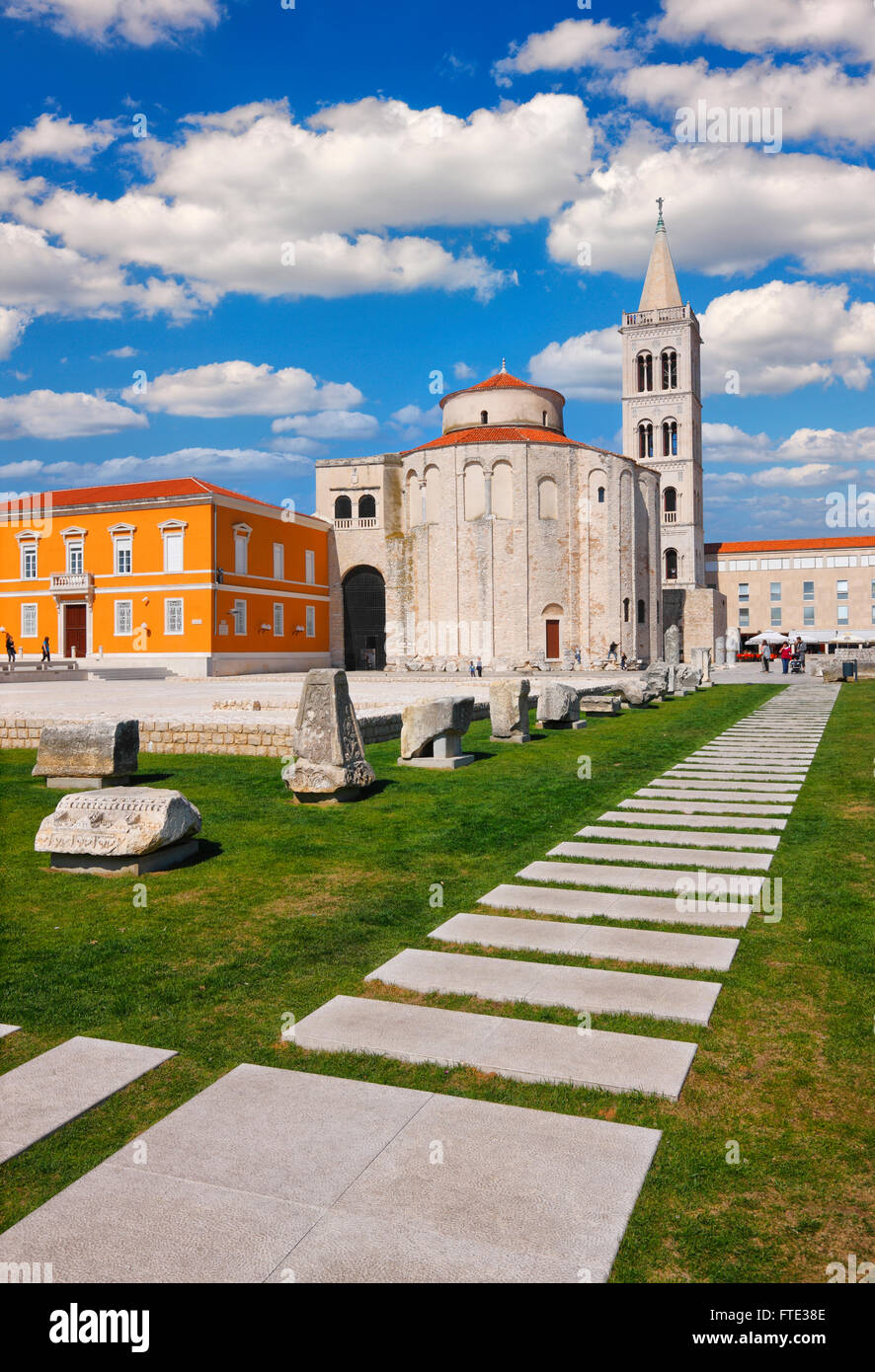 Zadar Donat, Kirche st. Donat in Kroatien Stockfoto