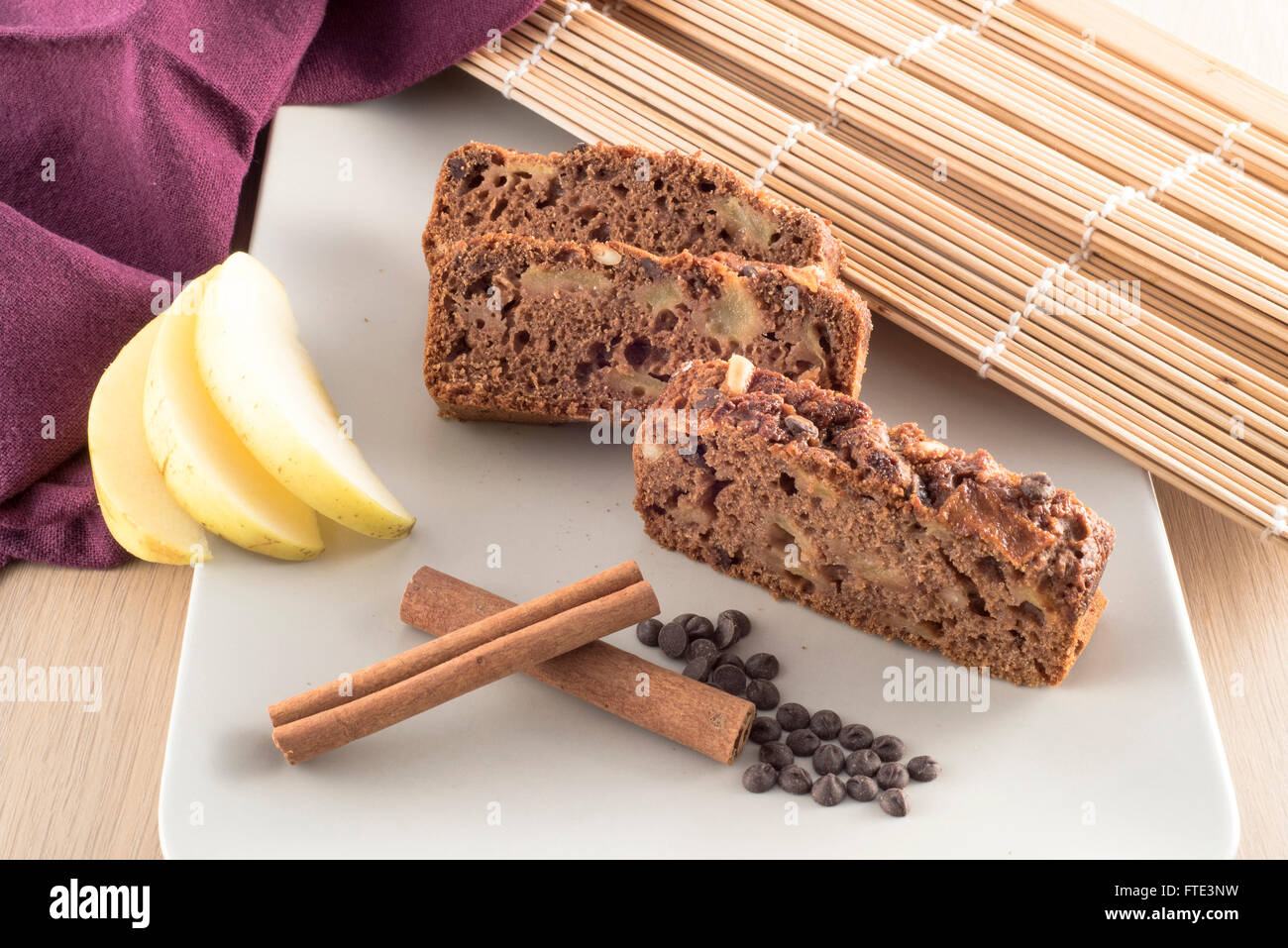 Schokolade Plumcake hausgemacht Stockfoto