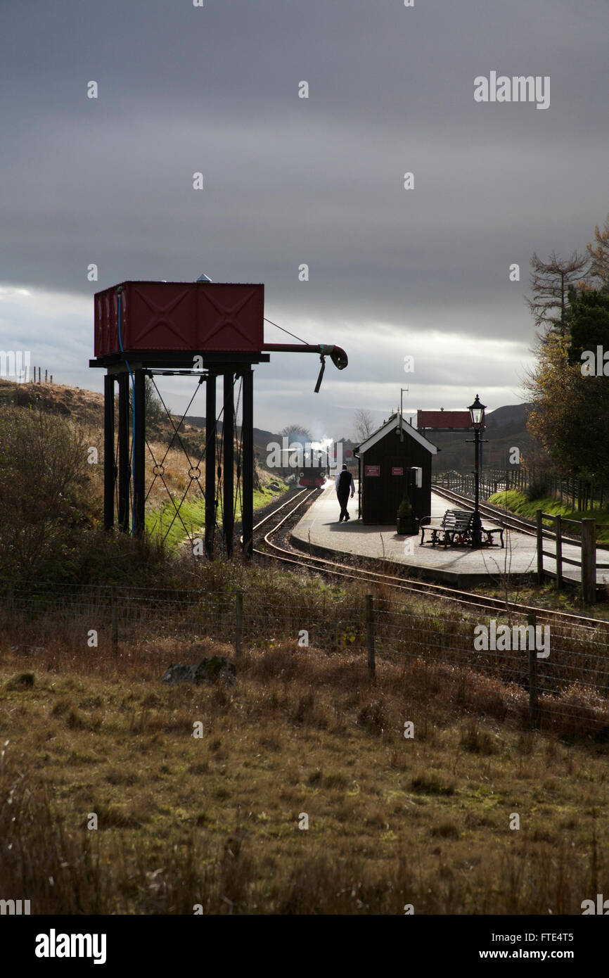 Rhyd Ddu Station der Wesh Highland Railway Rhyd Ddu Snowdonia Gwynedd Nordwales Stockfoto