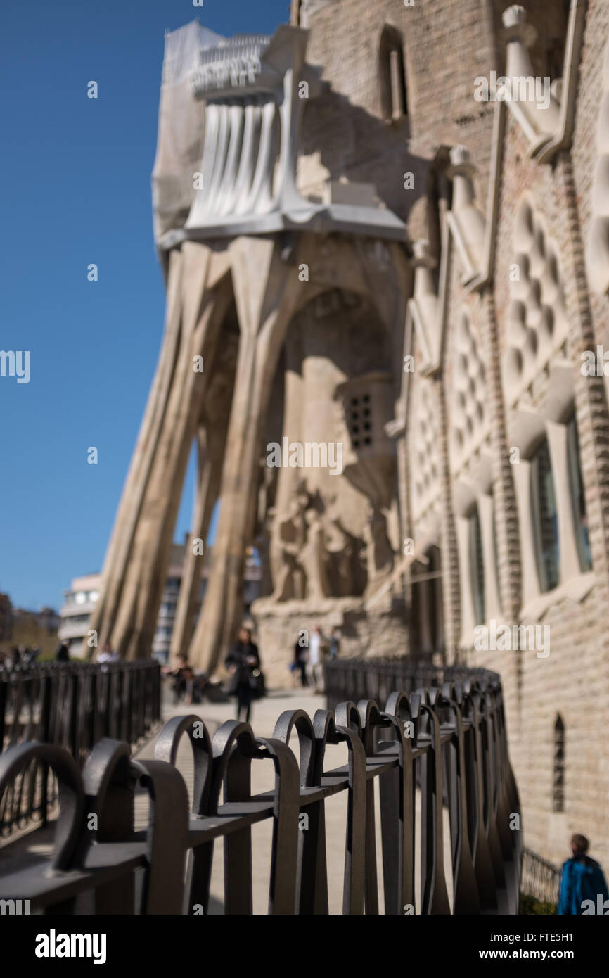 Kathedrale Sagrada Familia, Barcelona, Spanien Stockfoto
