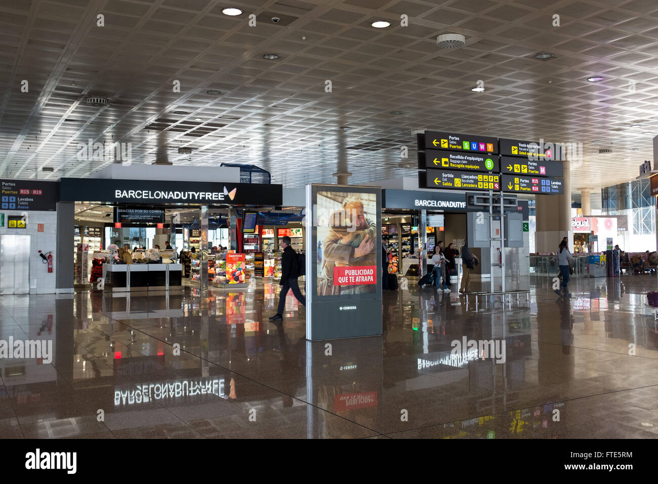 Barcelona Flughafen, Barcelona, Spanien Stockfoto