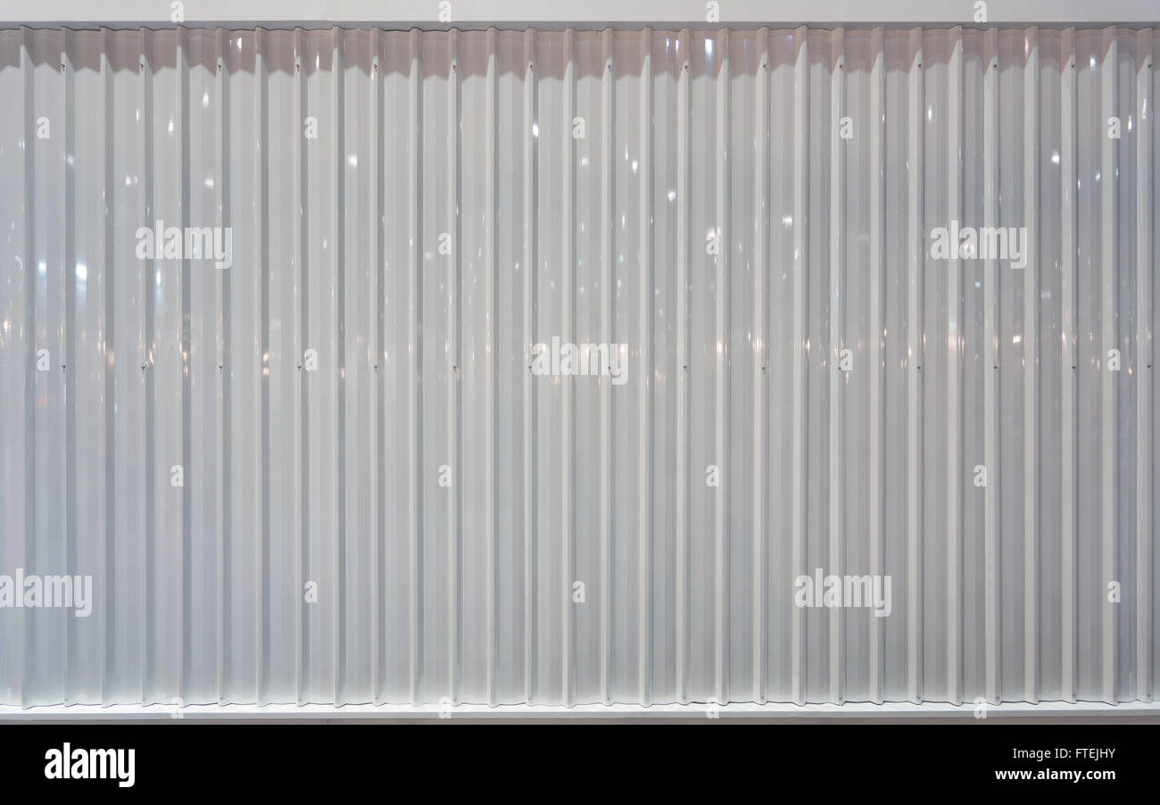 Glänzend weiße Fracht-Container-Textur-Hintergrund Stockfoto