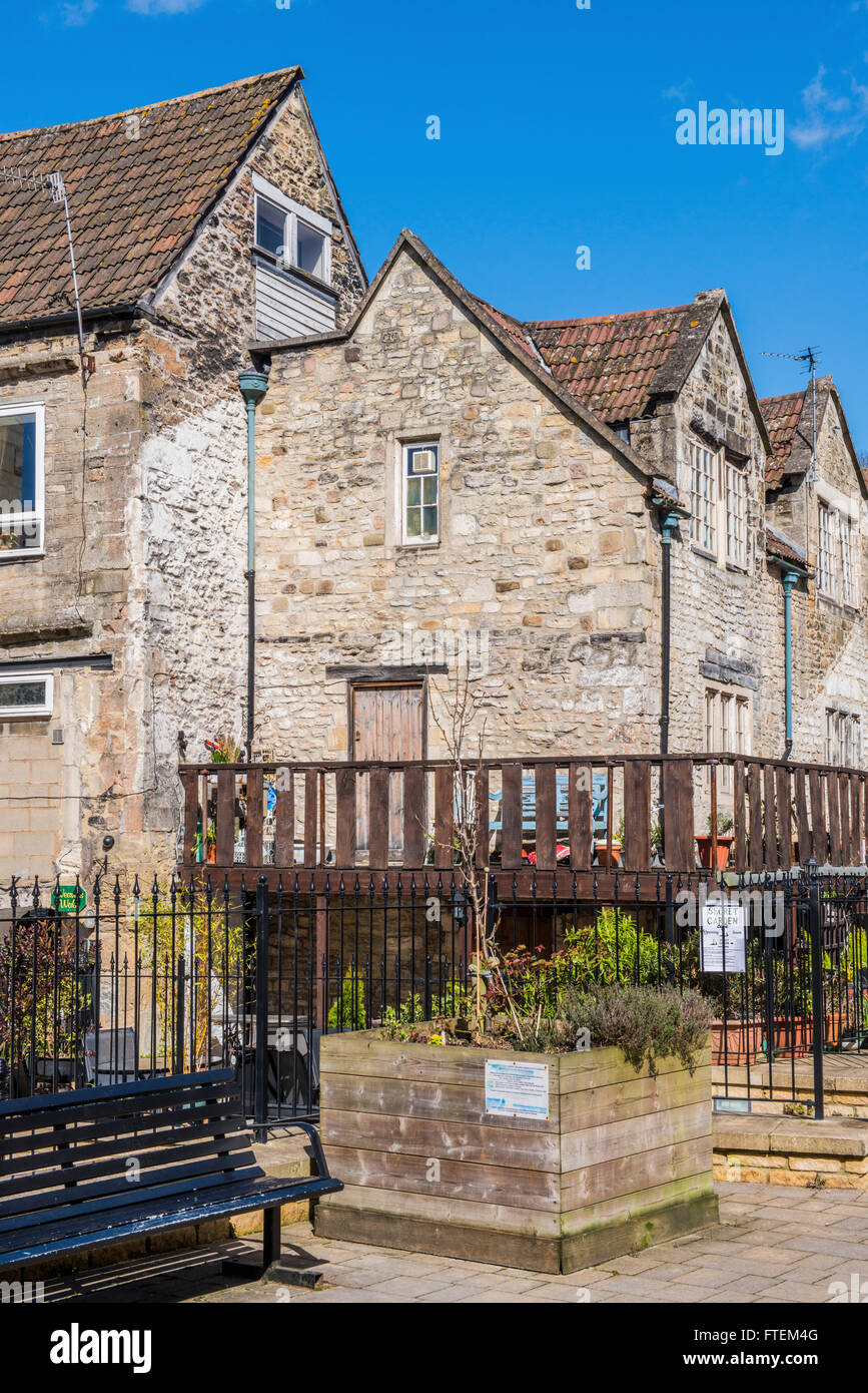 Artisan Square in Bradford on Avon, Wiltshire, in der Nähe der alten Brücke Stockfoto