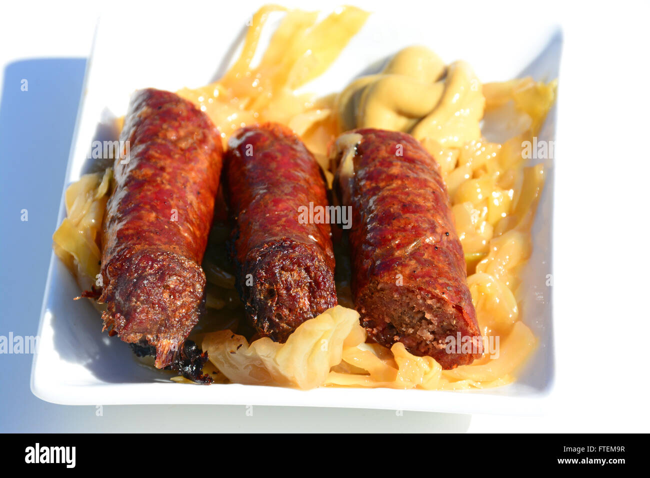 Rindfleisch Hotdogs, gegrilltes Stockfoto