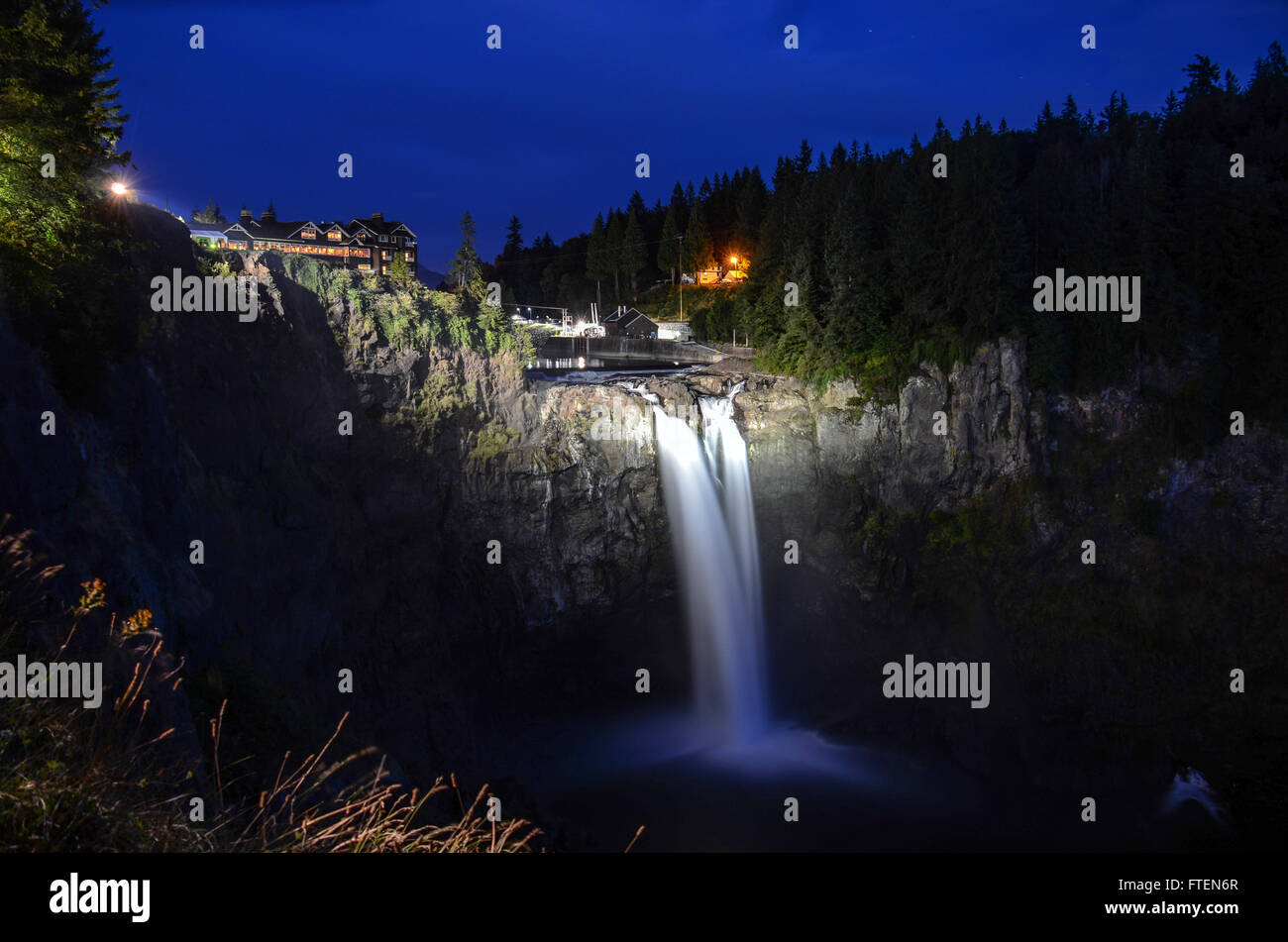 Snoqualmie Falls in Washington Stockfoto