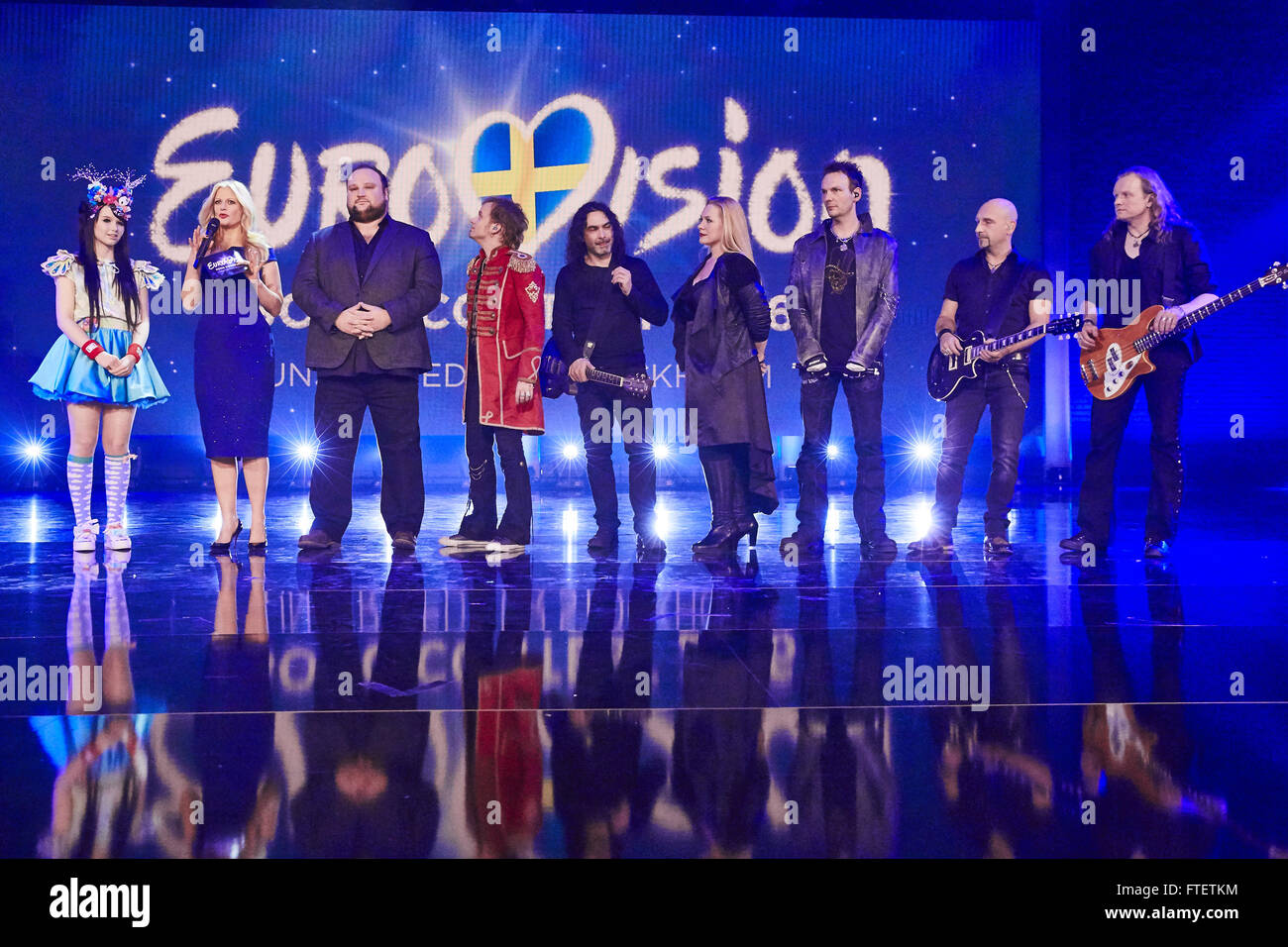 Eurovision Song Contest 2016 – Unser Lied Für Stockholm Featuring: Atmosphäre wo: Köln, Deutschland bei: 26. Februar 2016 Stockfoto