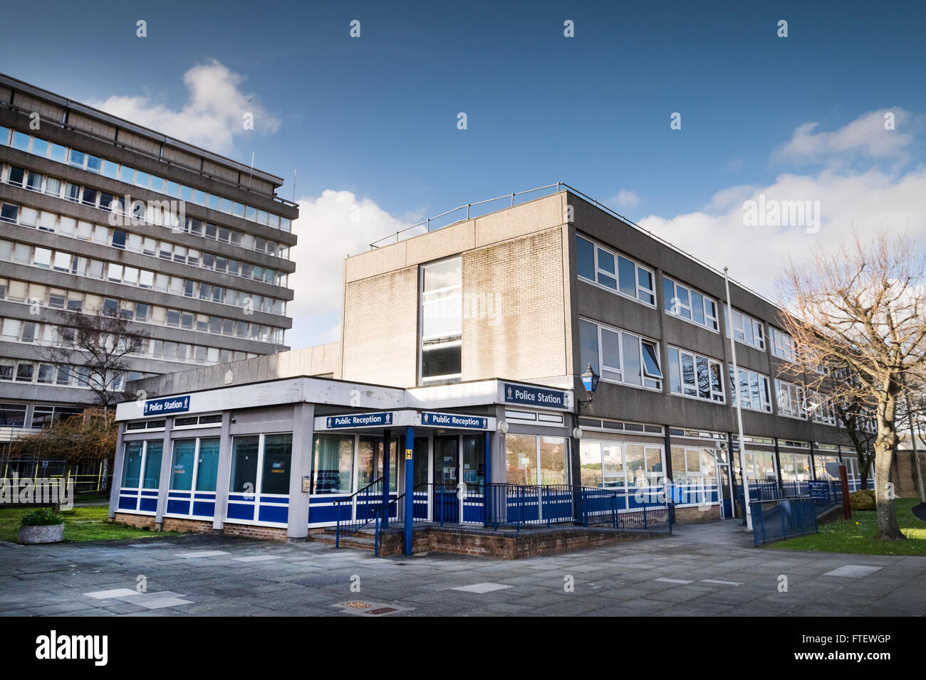 Barnstaple Polizeistation, Barnstaple, Devon, UK. Nördlichen Hauptquartier für Devon und Cornwall Polizei. Stockfoto