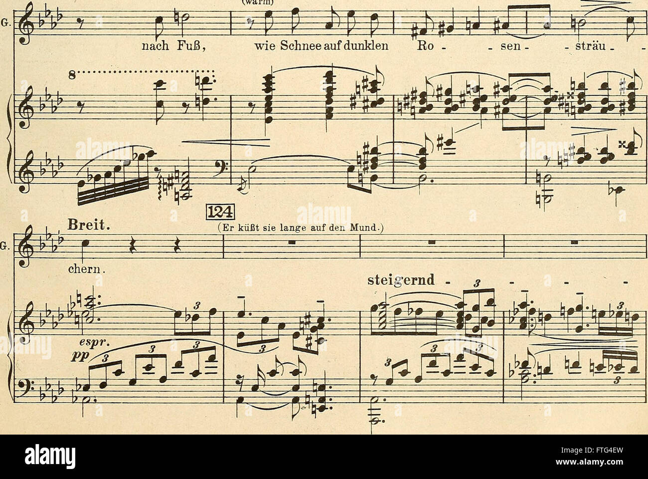 Eine florentinische Tragödie aus dem Jahr 1916, OP. 16, komponiert als florentinische Tragödie, erforscht Themen des Dramas und der Opernmusik. Stockfoto