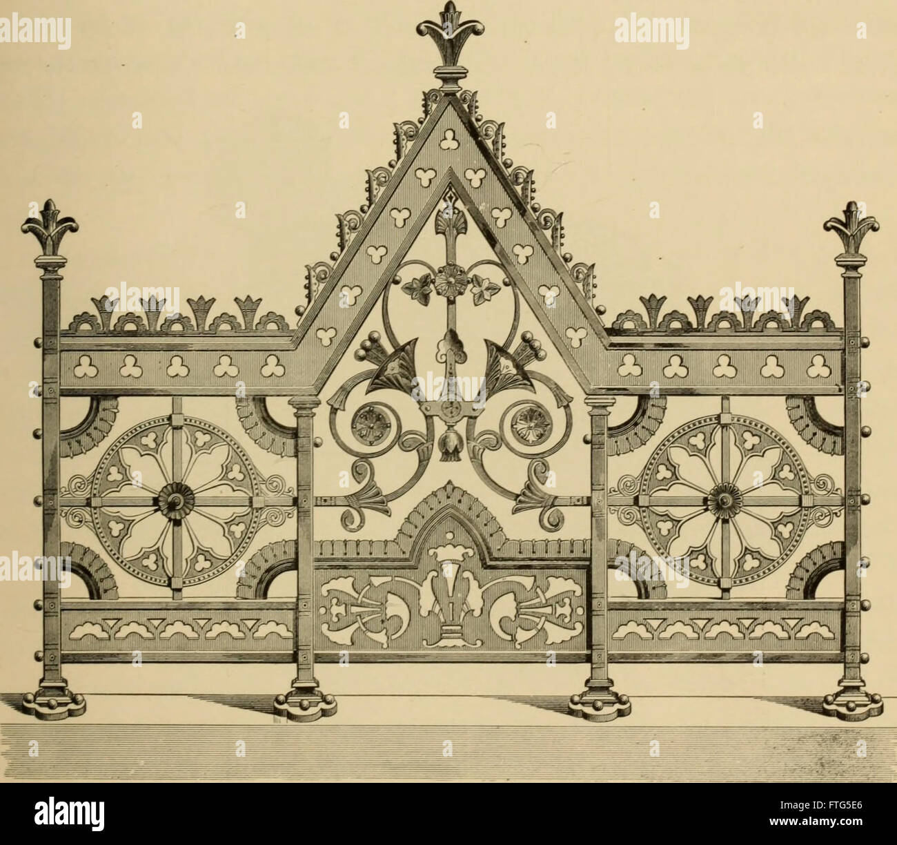 Ein Leitfaden zu Trends im Bereich Innenarchitektur und Wohndekoration im Jahr 1875, der Möbel, Textilien und ästhetische Prinzipien abdeckt. Stockfoto