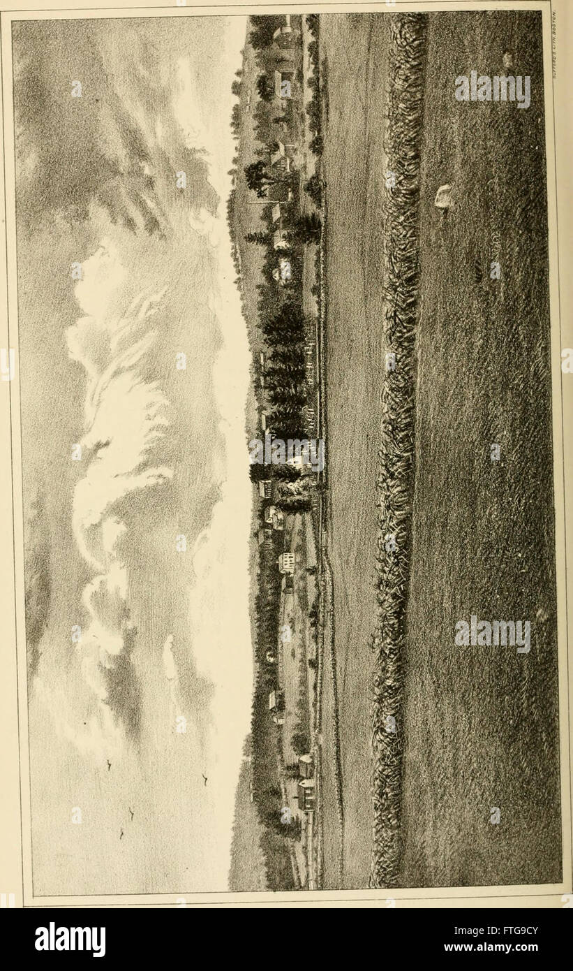 Ein historischer Bericht über Nottingham, Deerfield und Northwood im Rockingham County, New Hampshire, einschließlich hundertjähriger Aufzeichnungen und genealogischen Details. Stockfoto