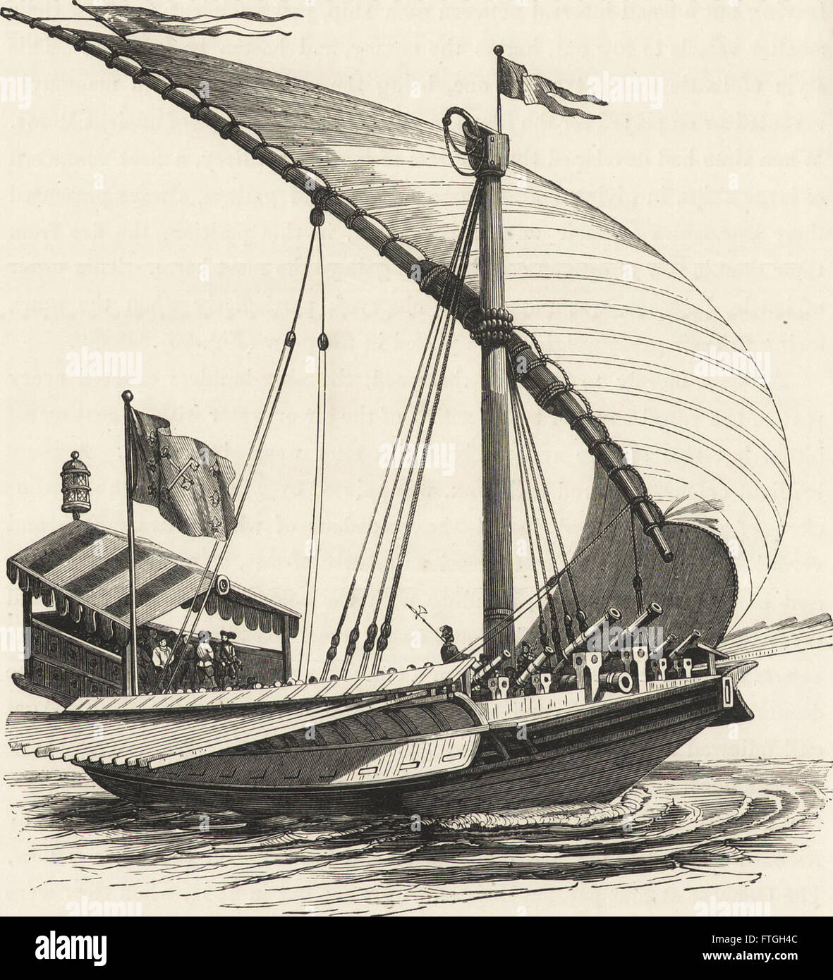 1870 wurde das militärische und religiöse Leben während des Mittelalters und der Renaissance erforscht, wobei die Rollen der Klerus, Ritter und politischen Mächte in diesen historischen Perioden detailliert dargestellt wurden. Stockfoto