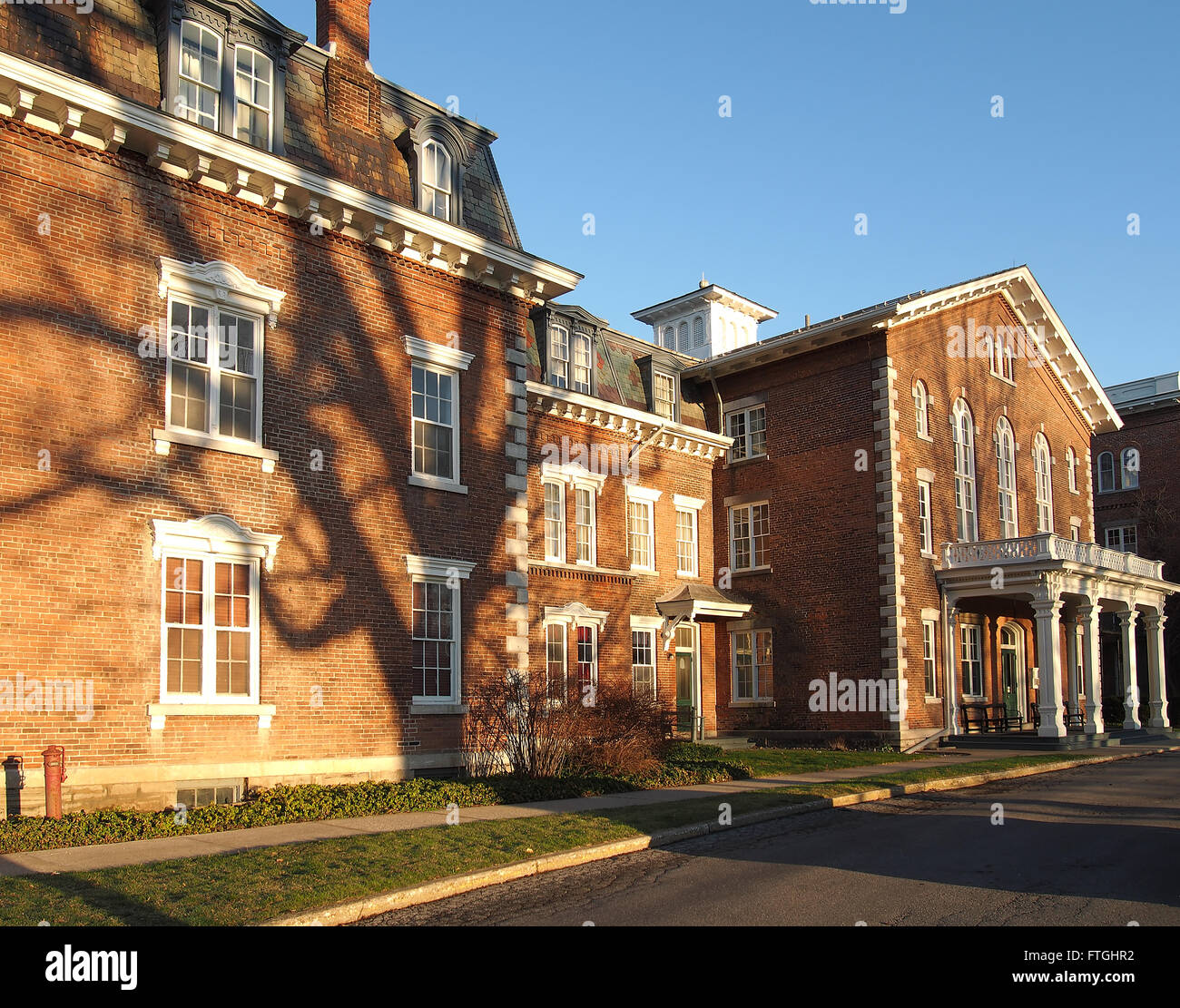 Oneida-Gemeinschaft-Villa, Oneida, New York. Schöne Villa, die einst die Heimat von einer religiösen Gemeinde Stockfoto