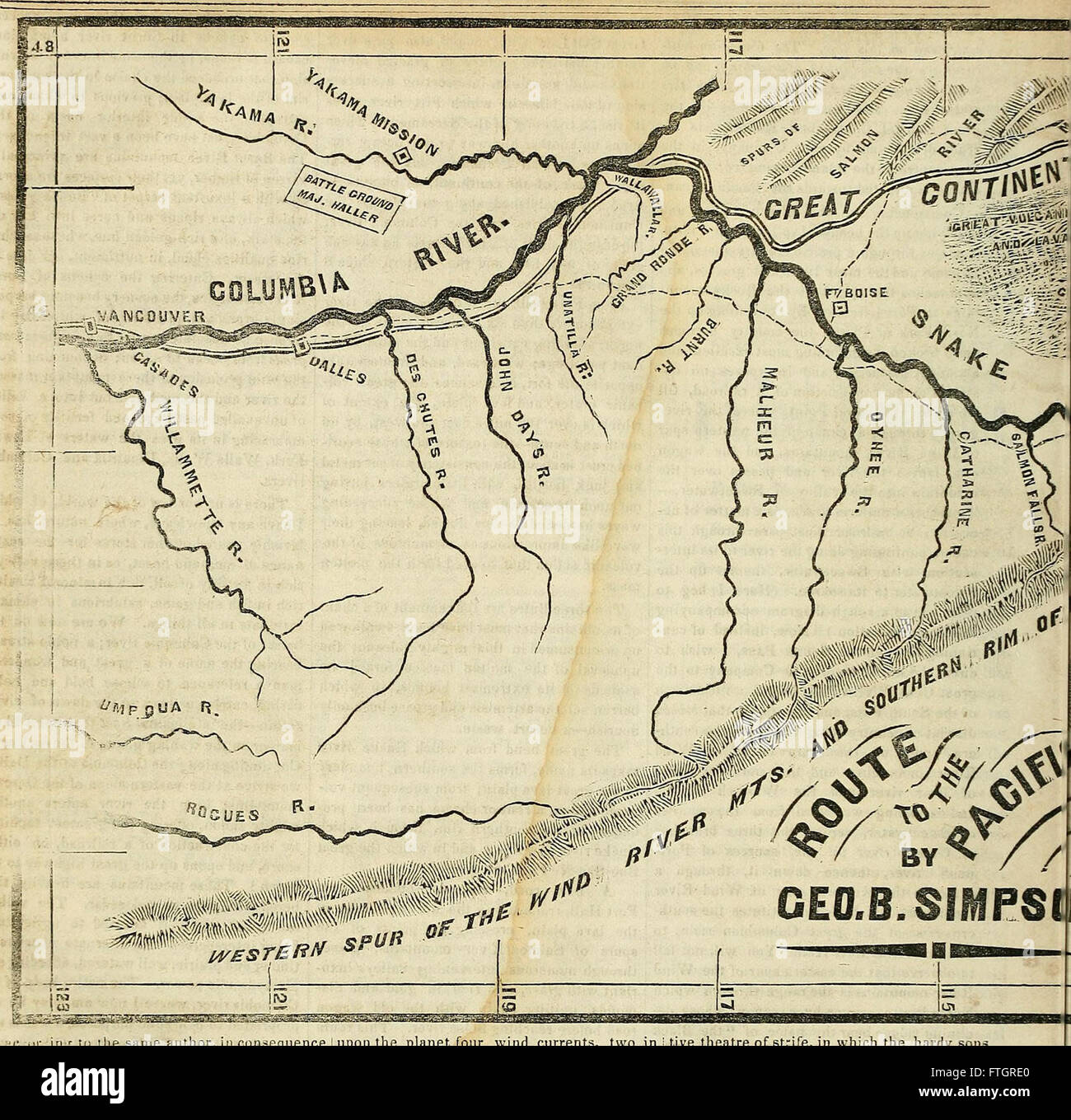 Eisenbahn-Datensatz und Journal of Commerce, banking, Hersteller und Statistiken (1855) Stockfoto