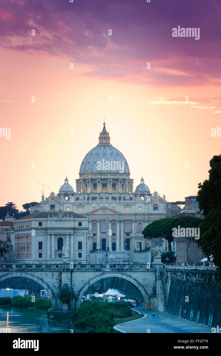 Italien, Latium, Rom, Vatikan, St. Peter Basilika, Kuppel Stockfoto