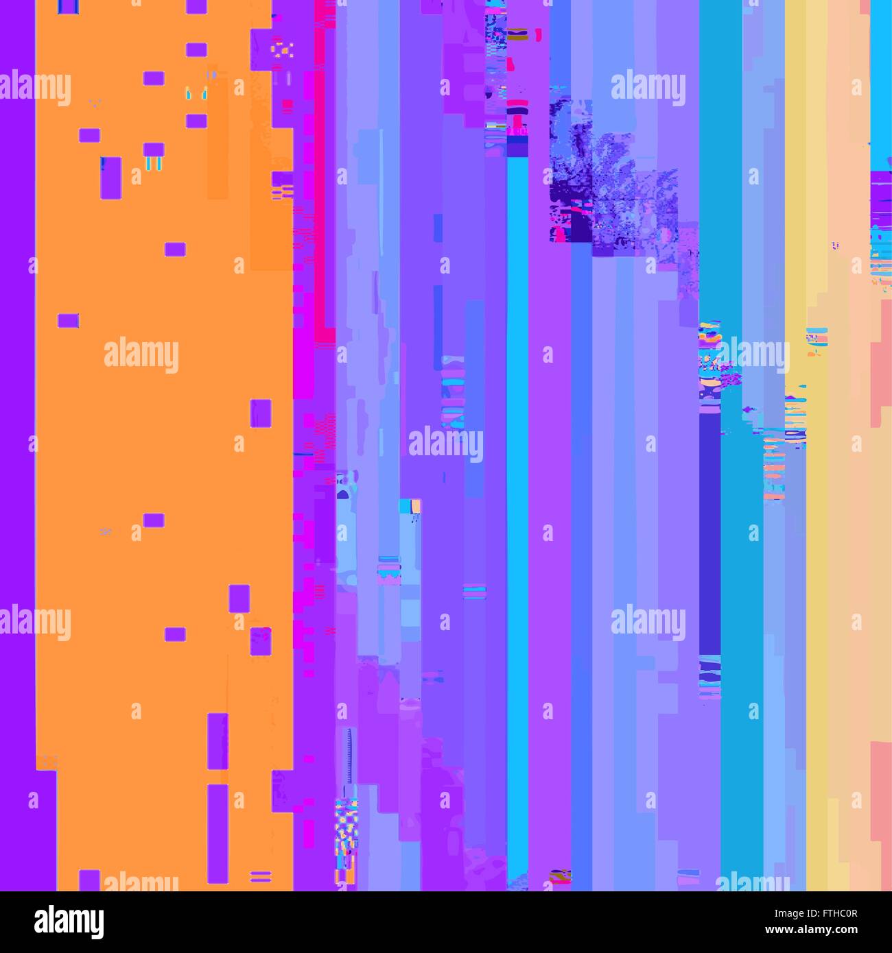 Vektor-verschiedenen leuchtenden Farben moderne abstrakte digitale Streifen Glitch Grafikdesign beschädigt Daten Datei Hintergrund Stock Vektor