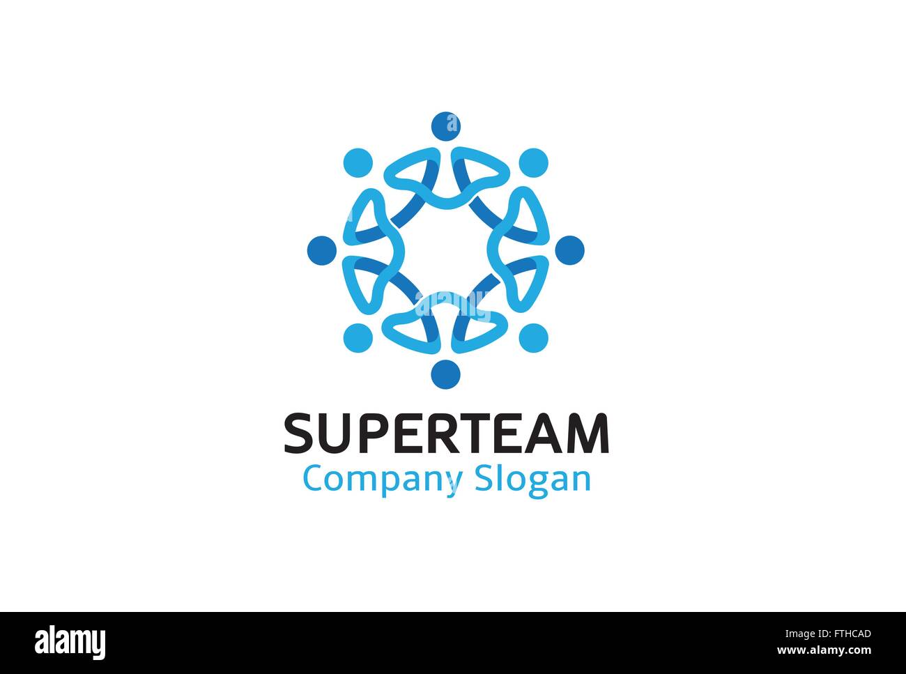 Super-Team-Design-Darstellung Stock Vektor