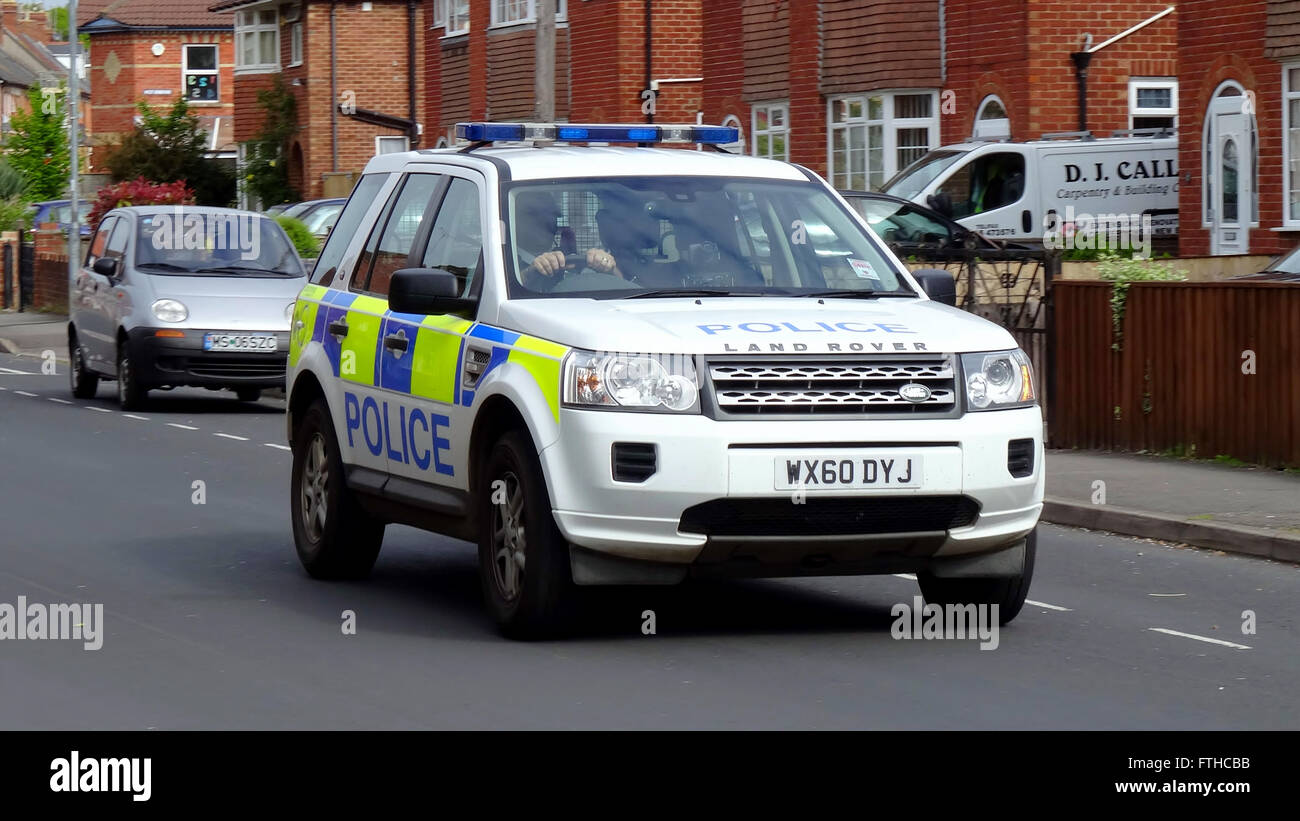 Avon & Somerset Polizei Landrover in Yeovil Stockfoto