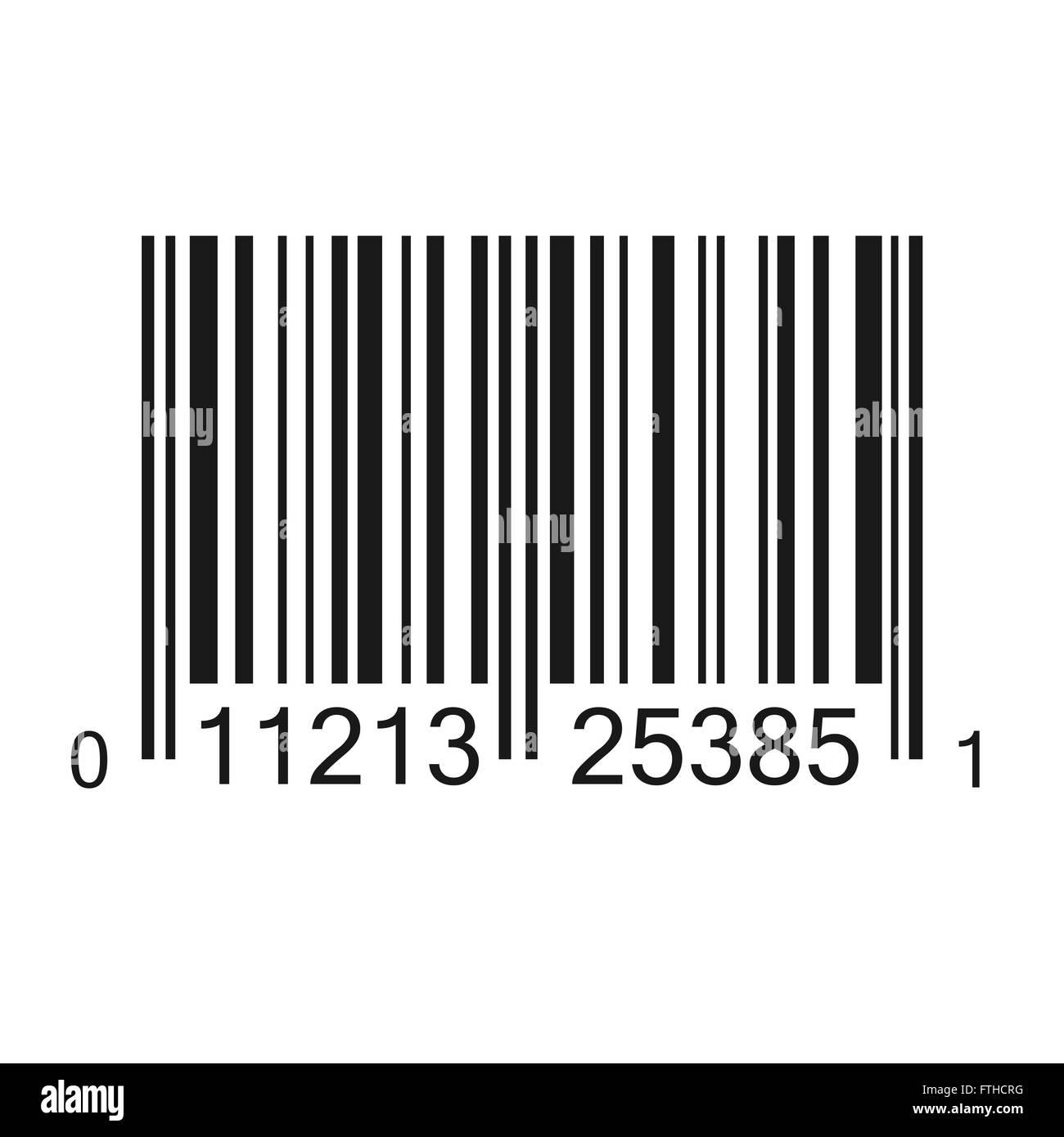 Barcode-Vektor Illustraion isoliert Stock Vektor